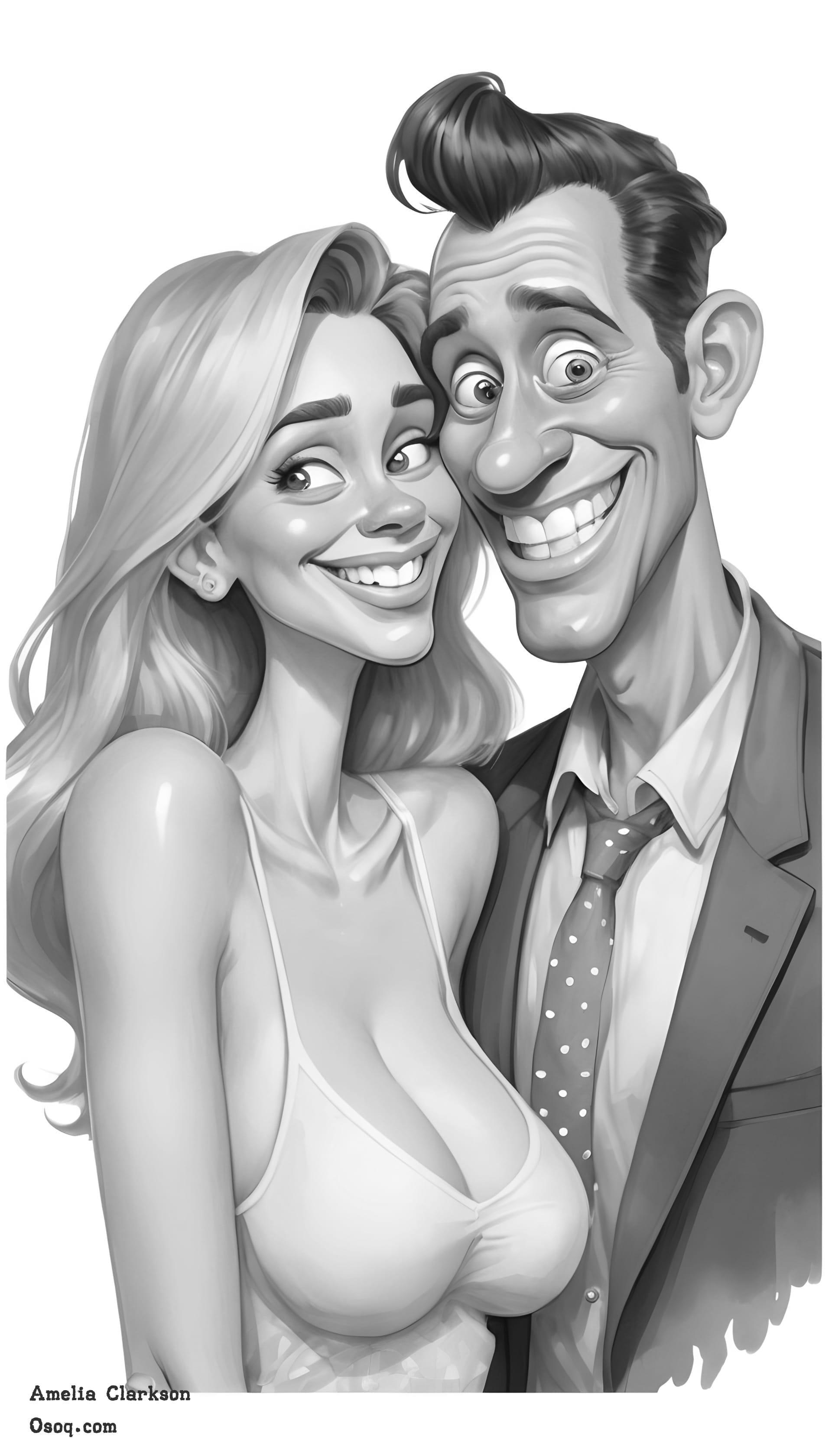 Custom cartoon portrait 16