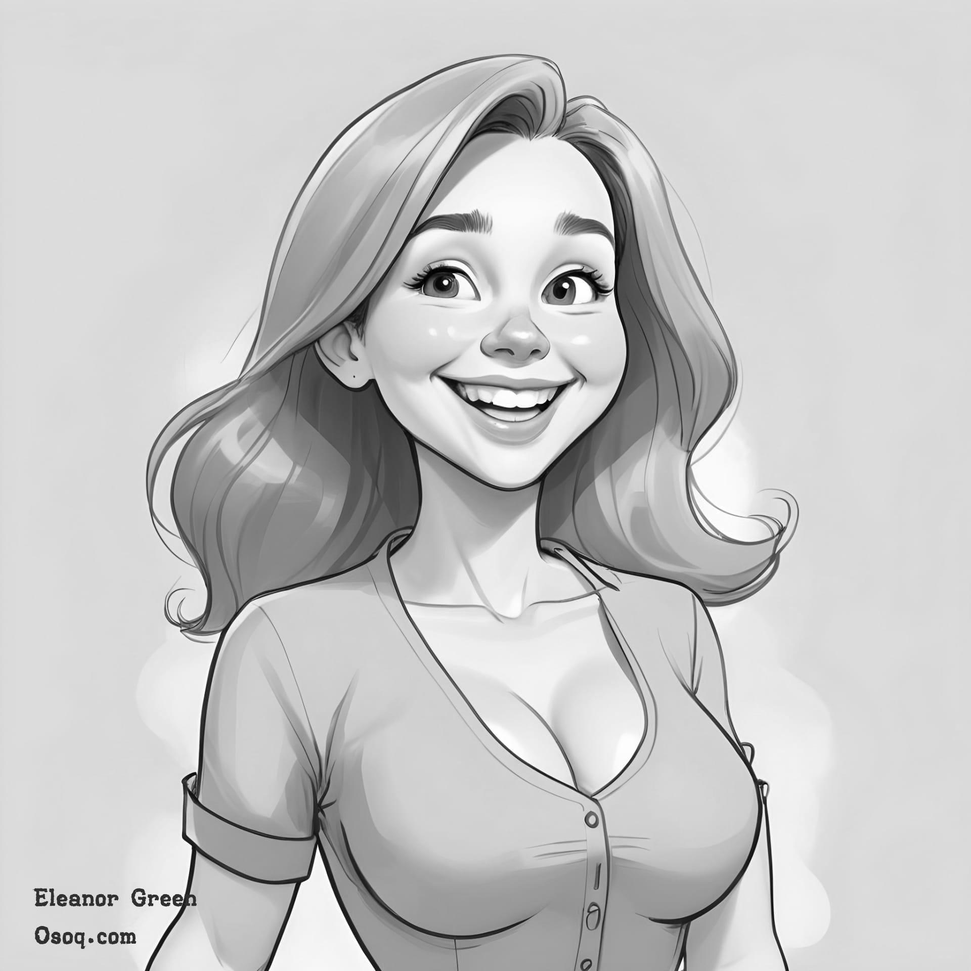 Custom cartoon portrait 17