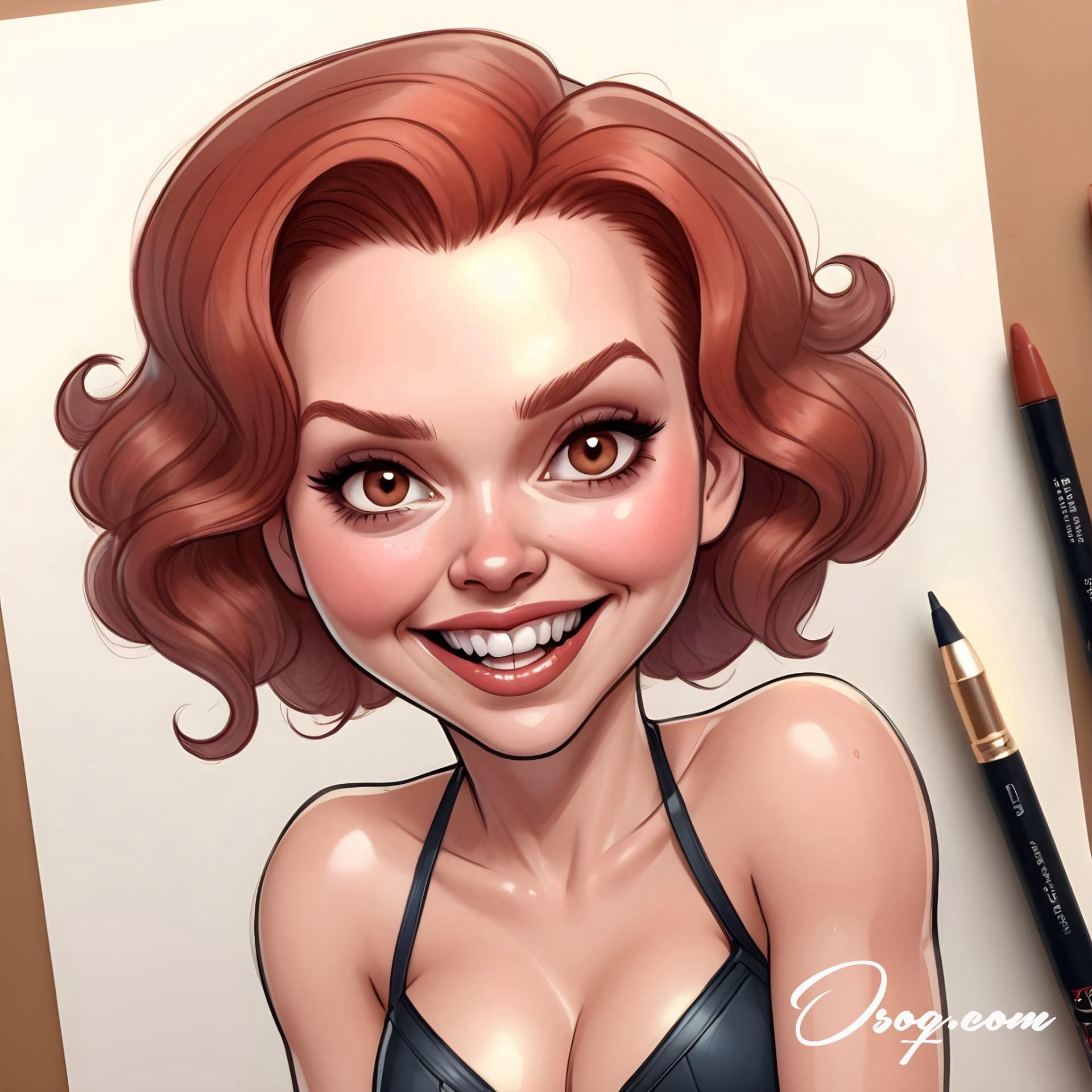 Black widow caricature 02