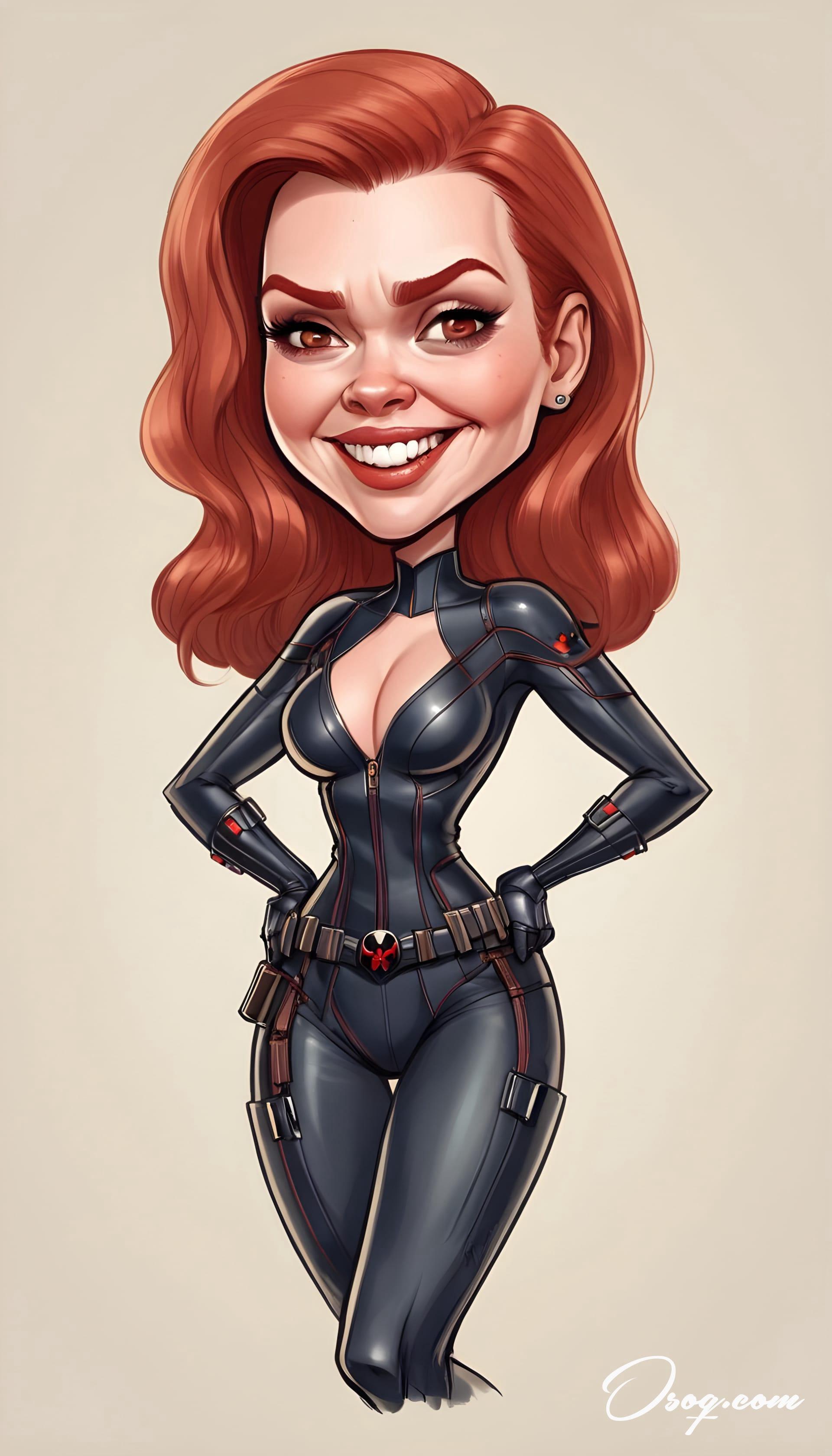 Black widow caricature 11