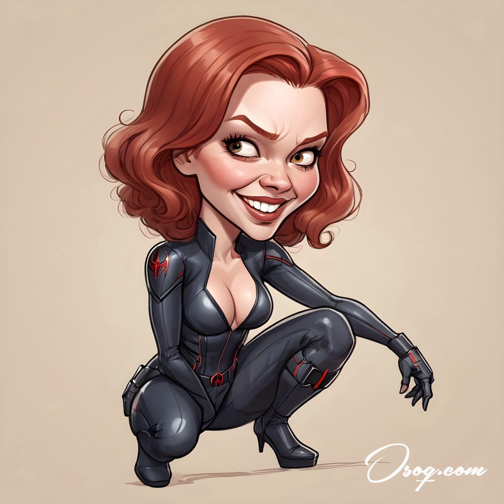 Black widow caricature 12