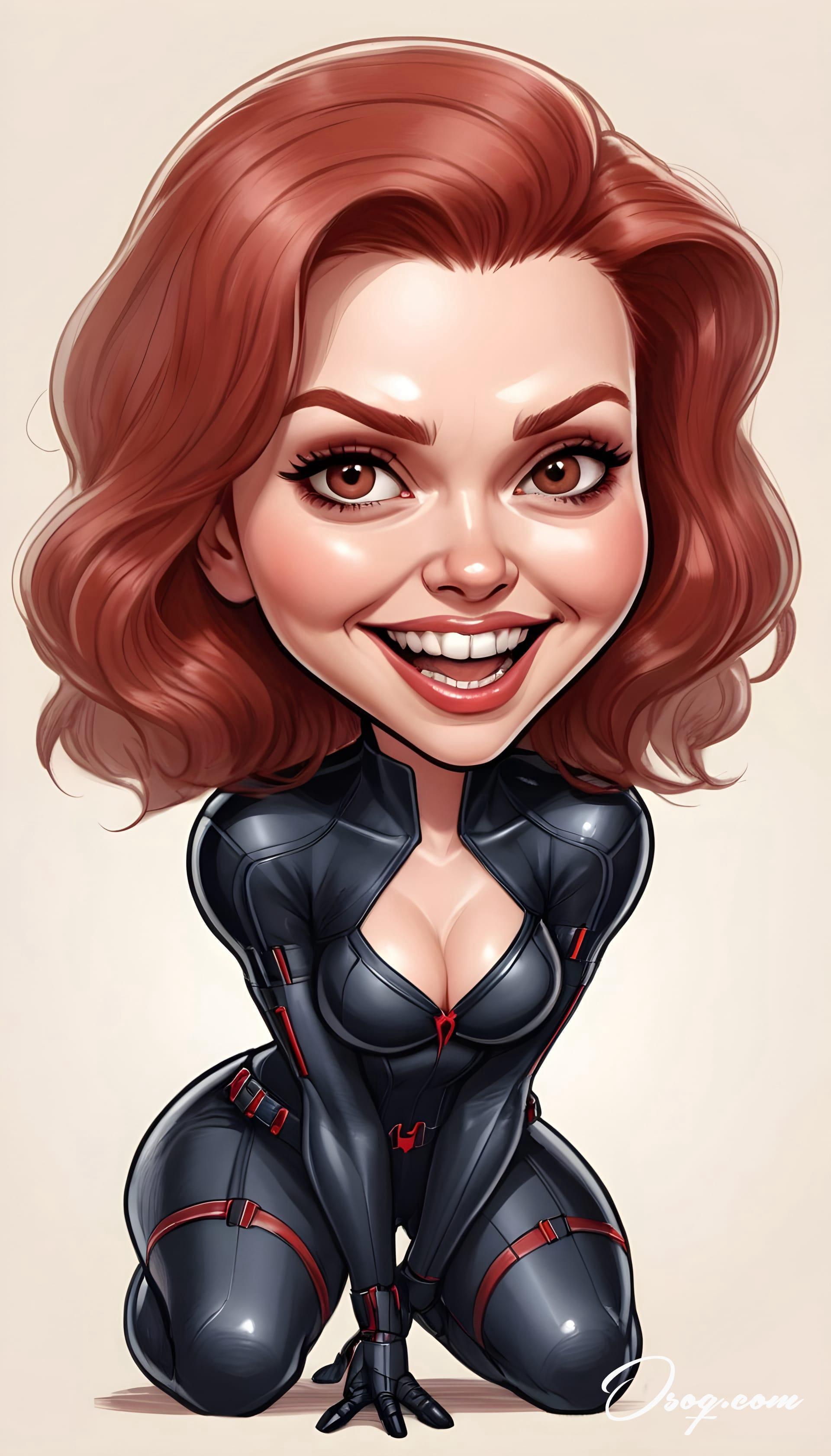 Black widow caricature 13