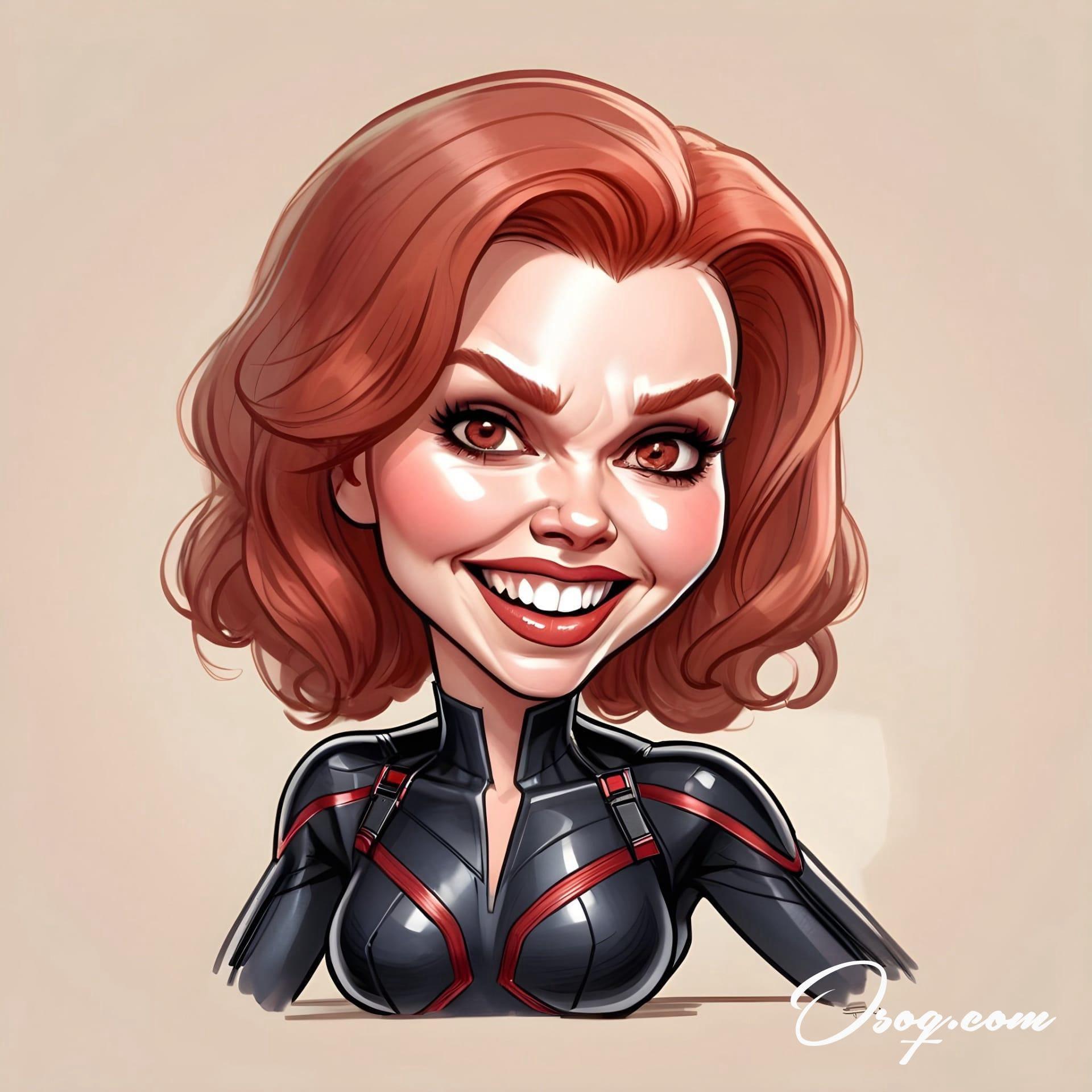 Black widow caricature 14