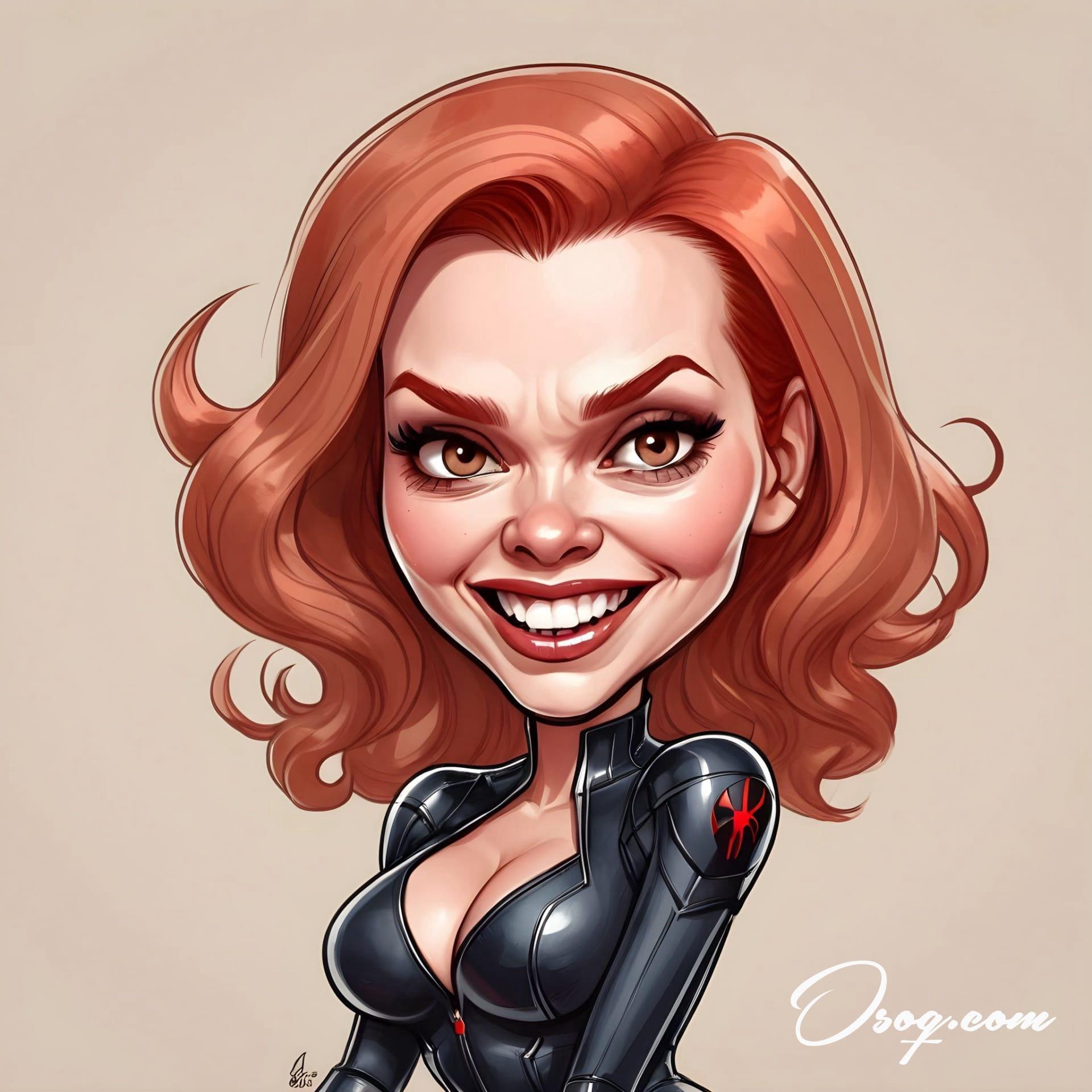 Black widow caricature 19