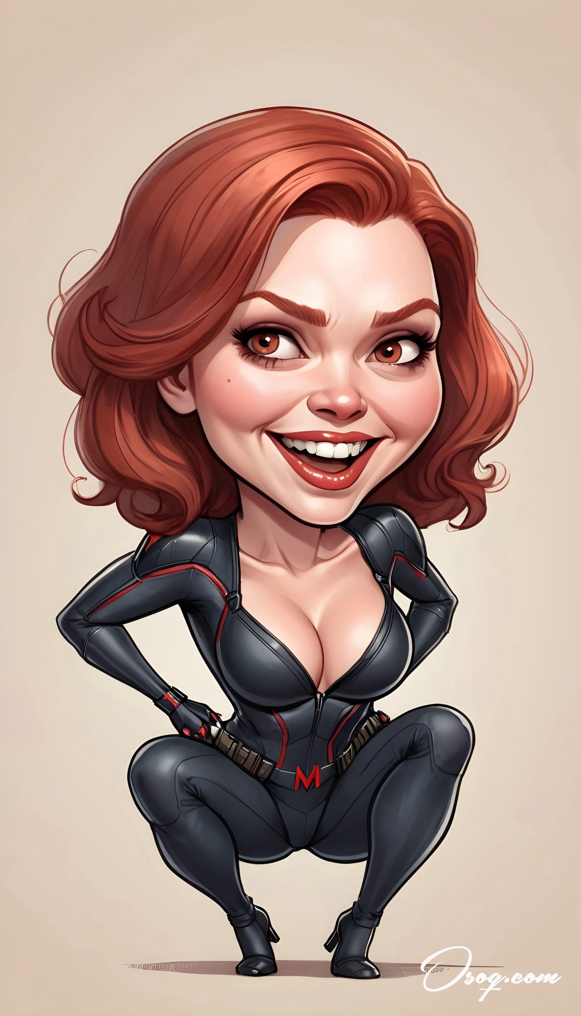 Black widow caricature 20