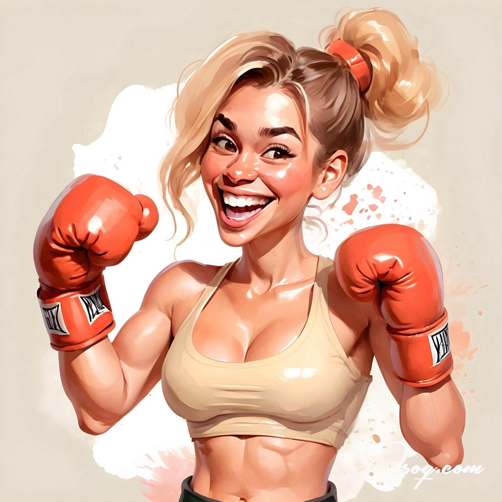 Boxing caricature 05