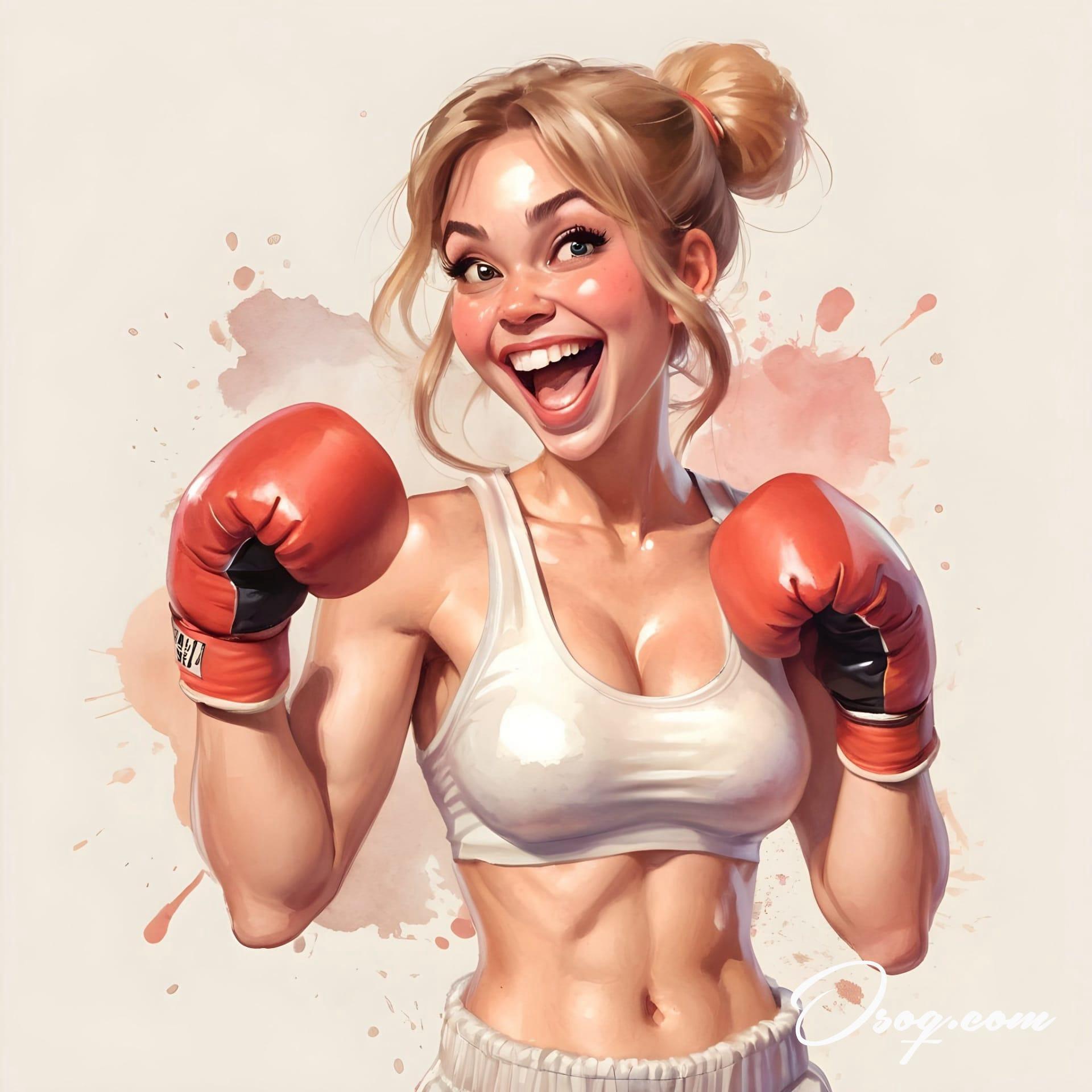 Boxing caricature 09