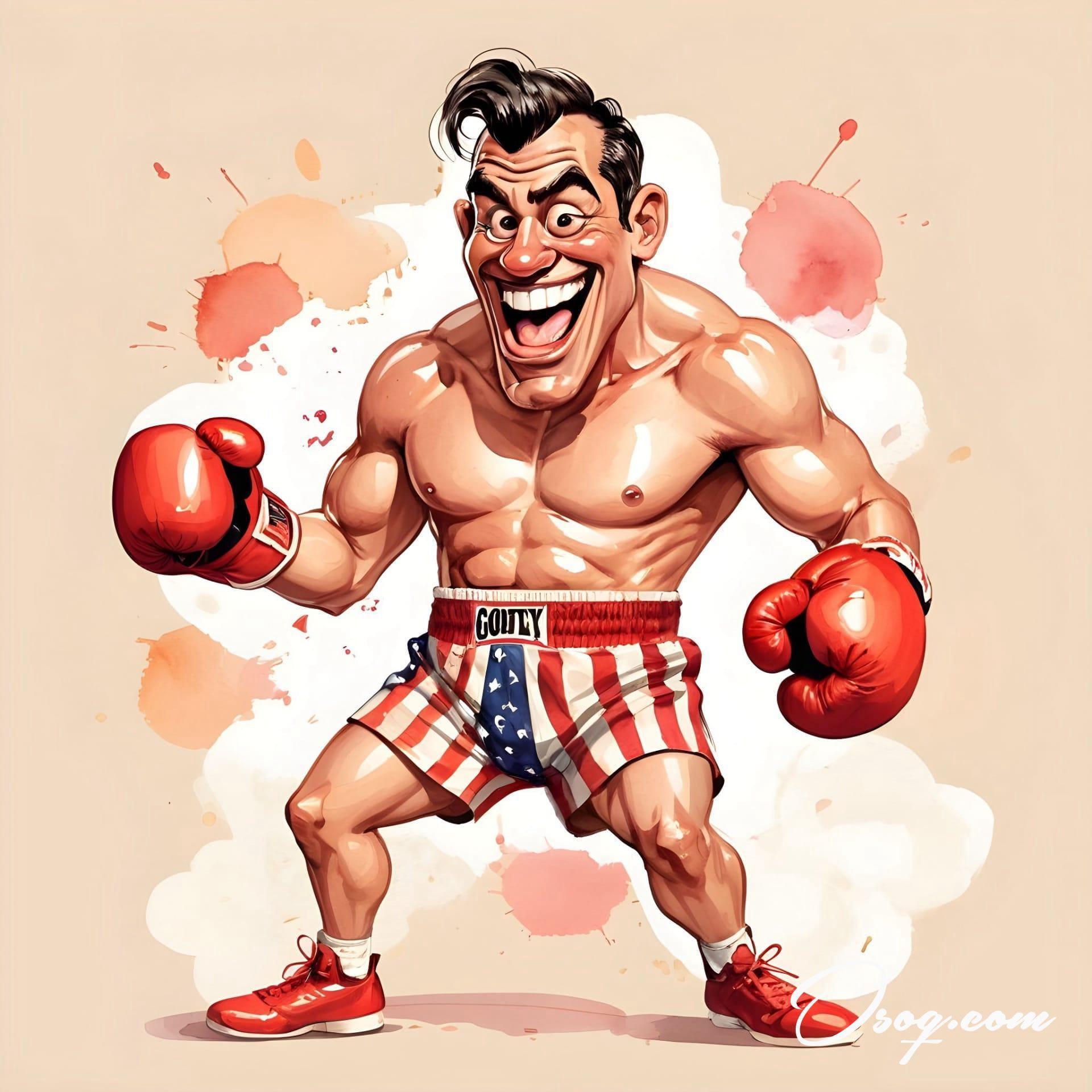 Boxing caricature 17