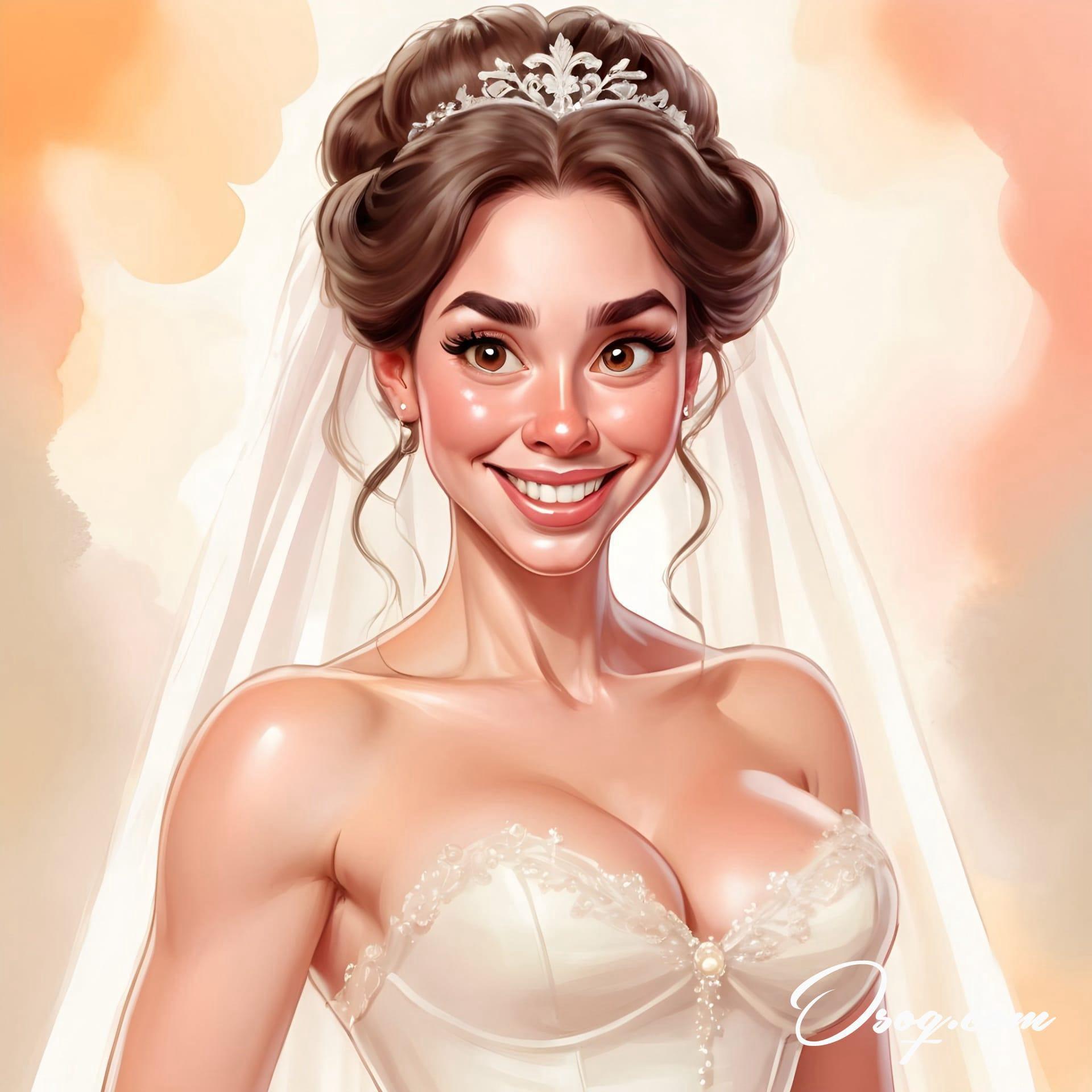 Bride caricature 05