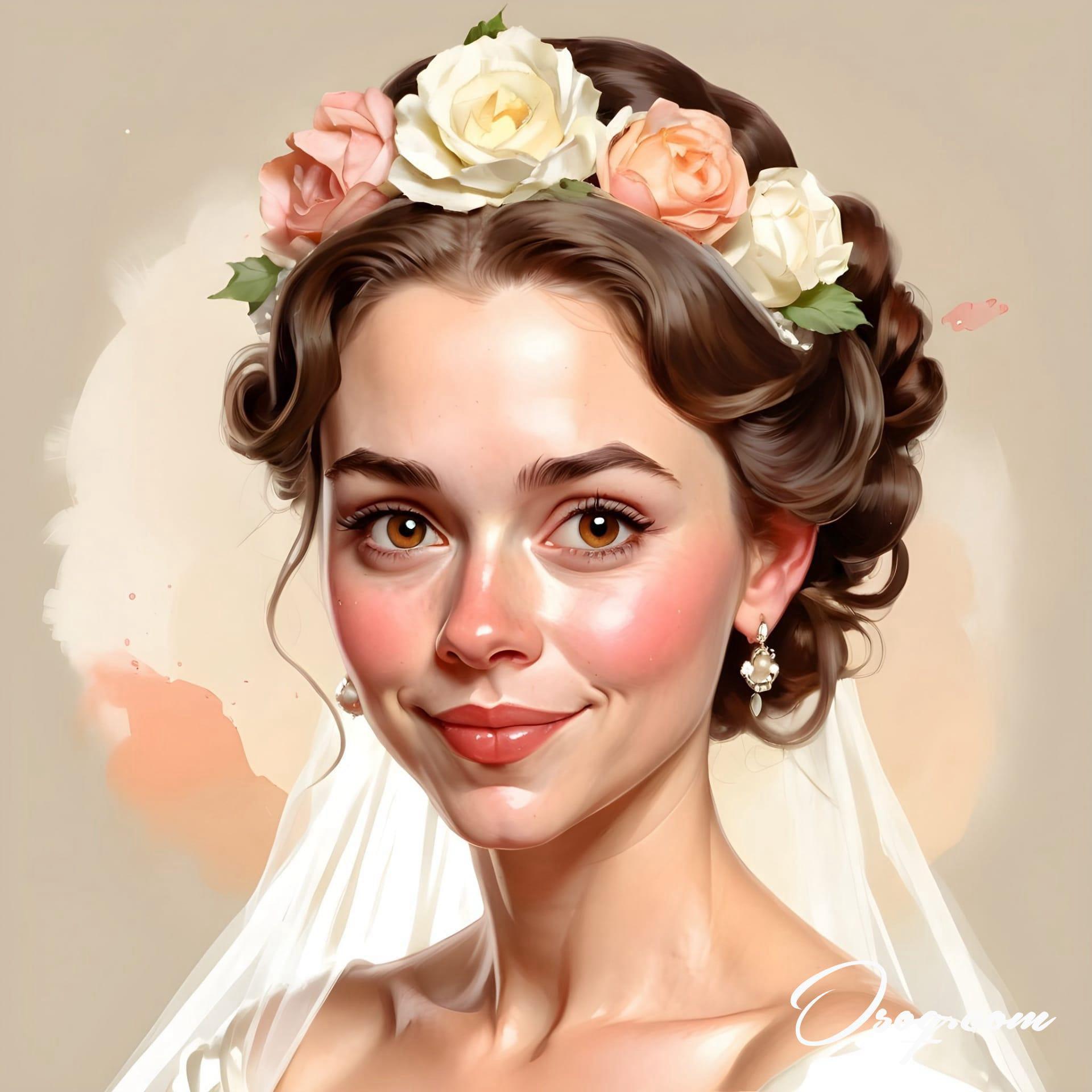 Bride caricature 12