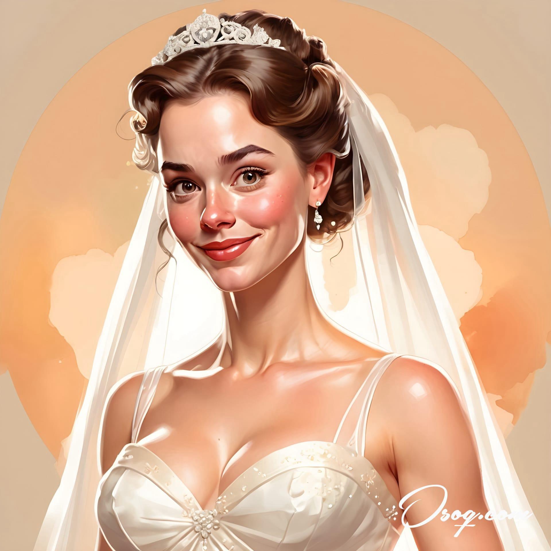 Bride caricature 15