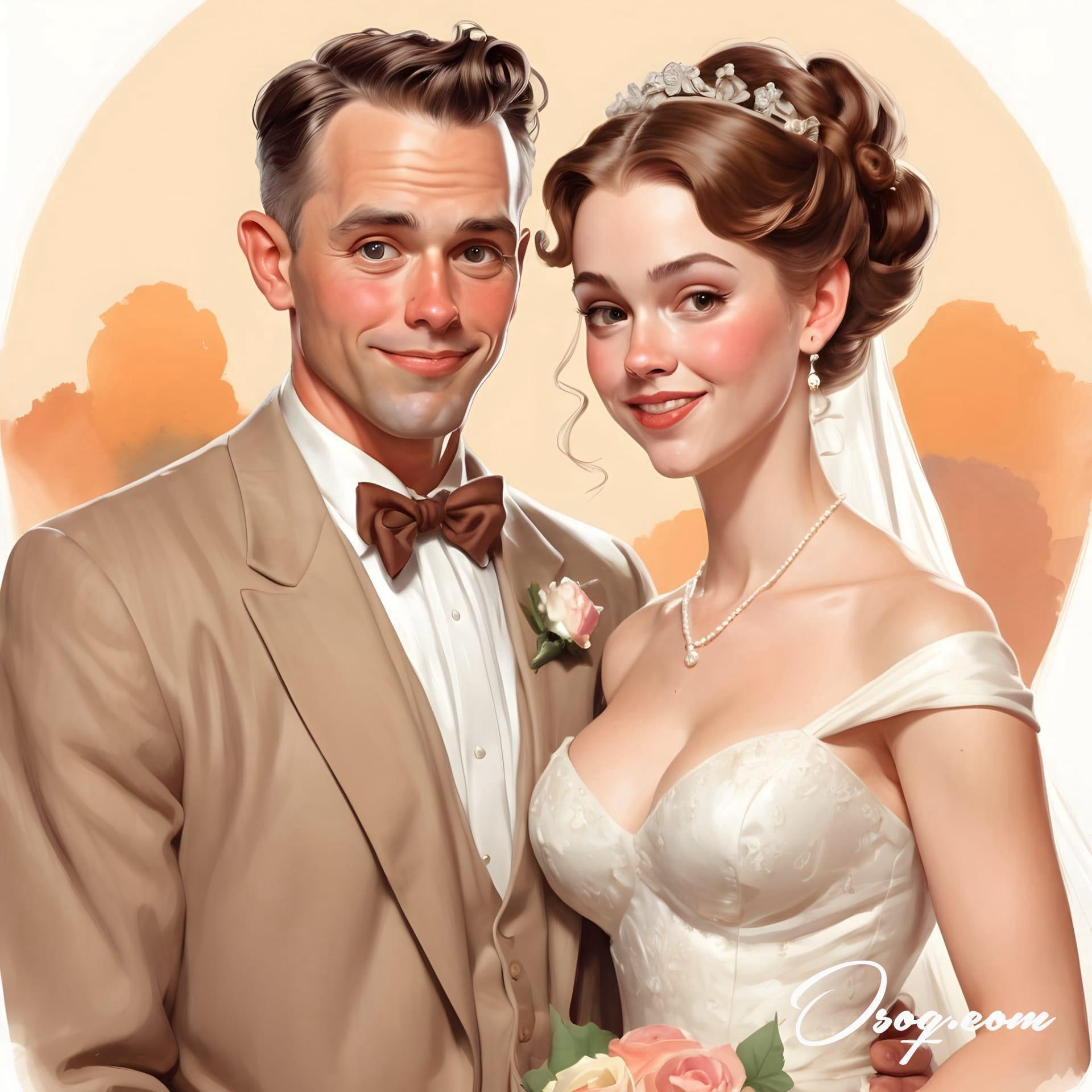 Bride groom caricature 13