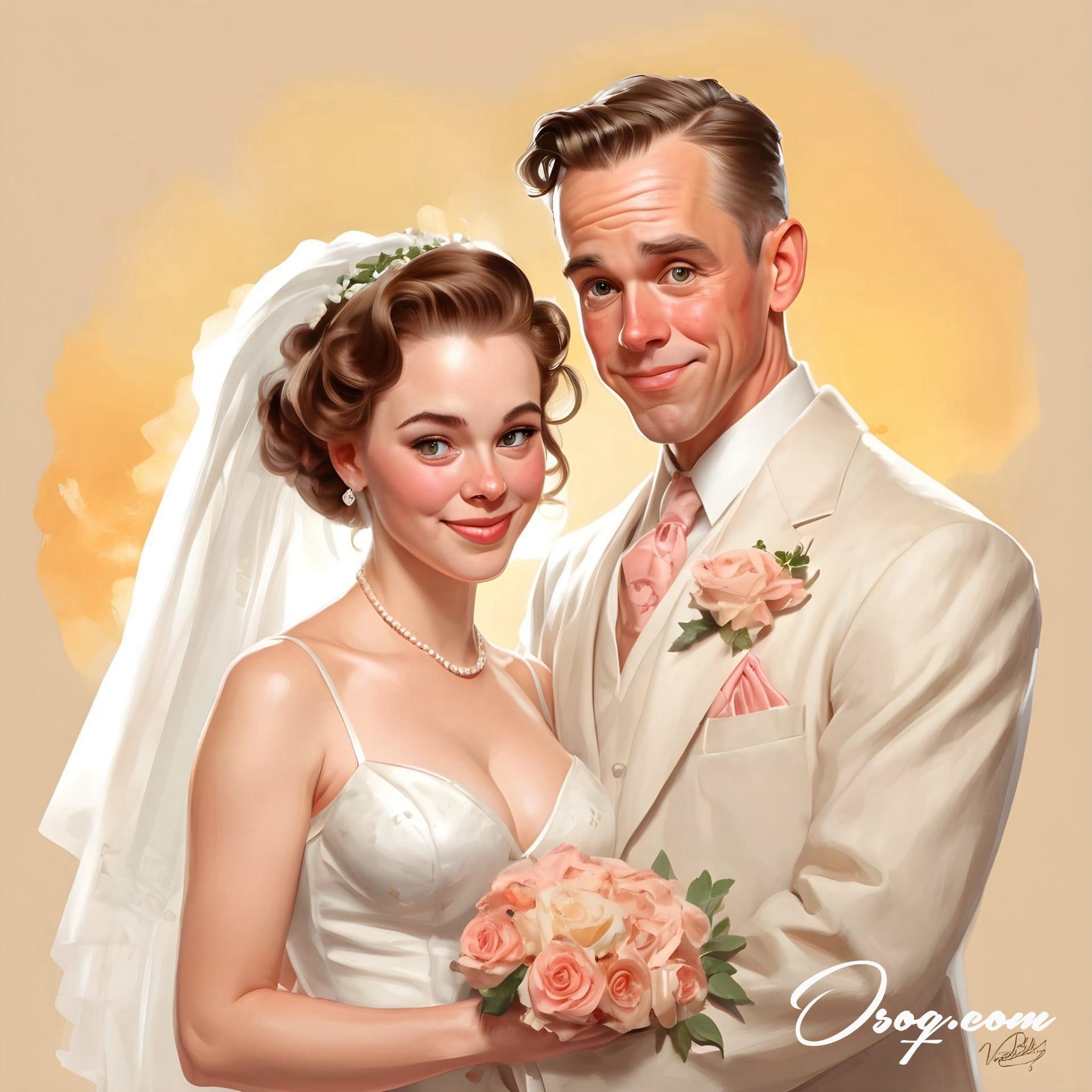 Bride groom caricature 14