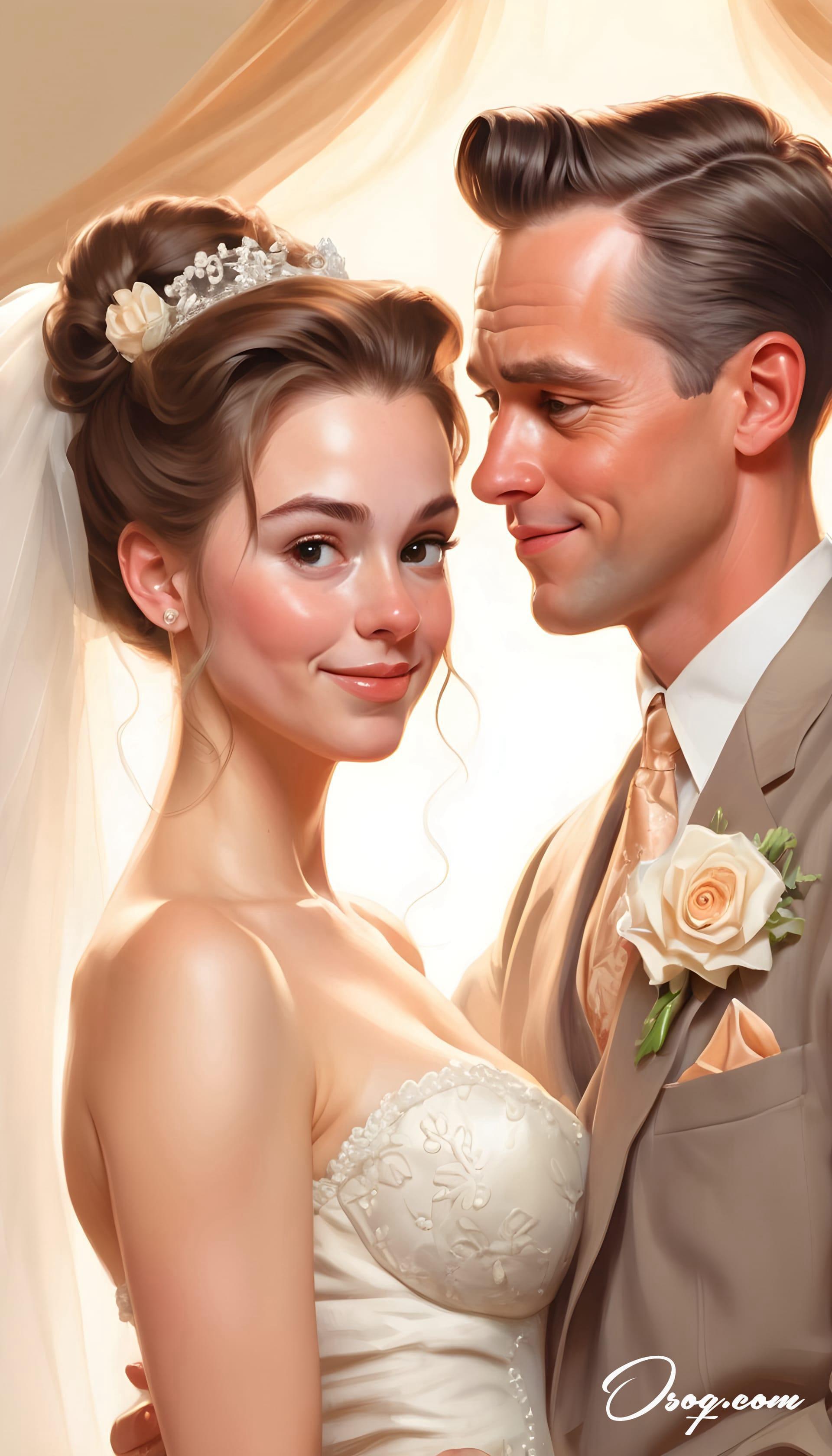 Bride groom caricature 16