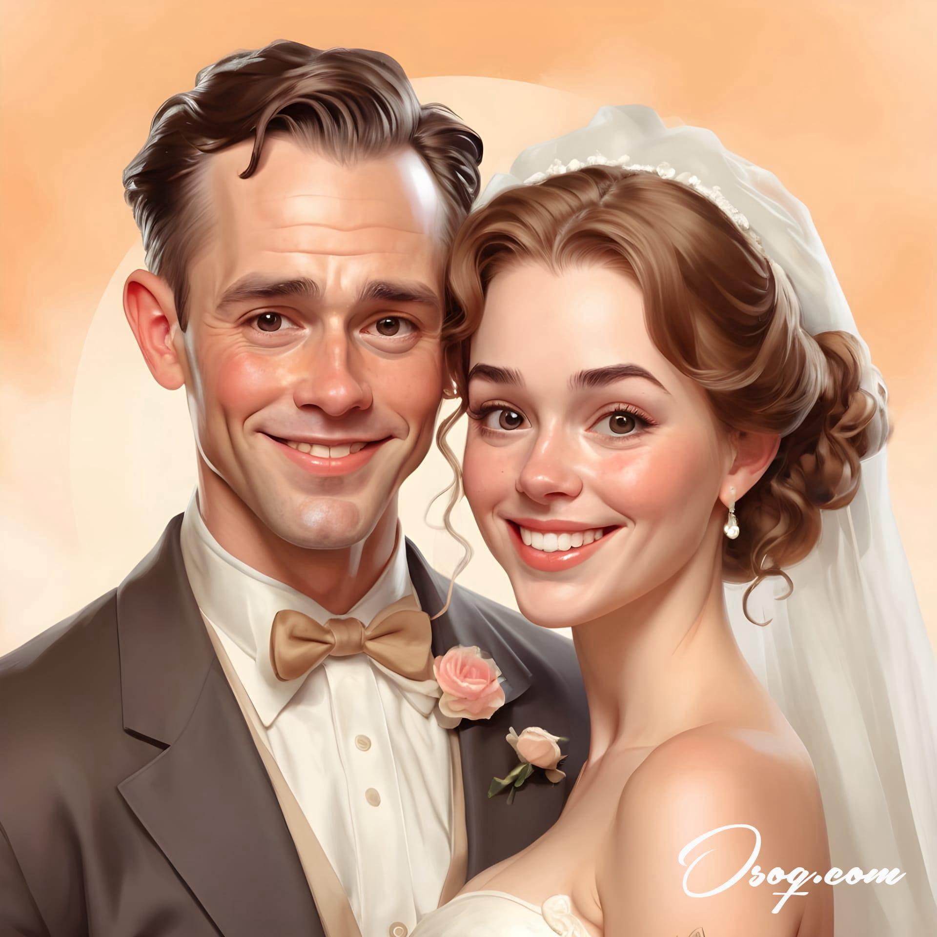 Bride groom caricature 18