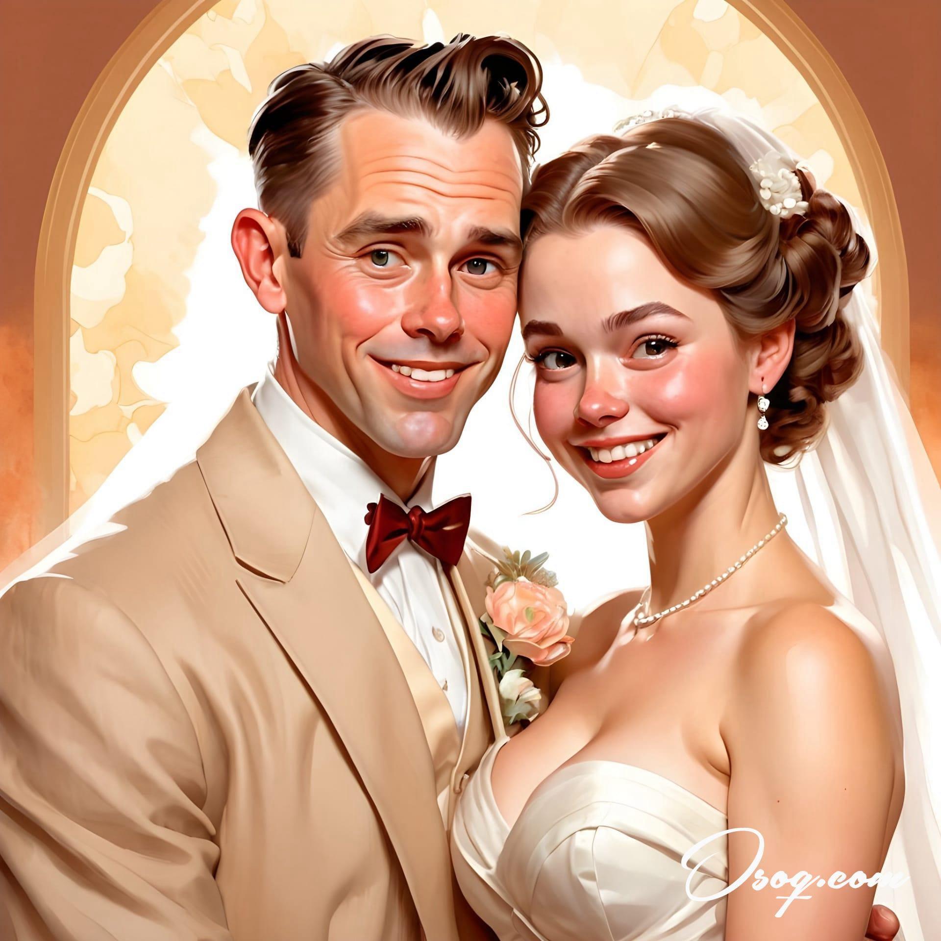 Bride groom caricature 19