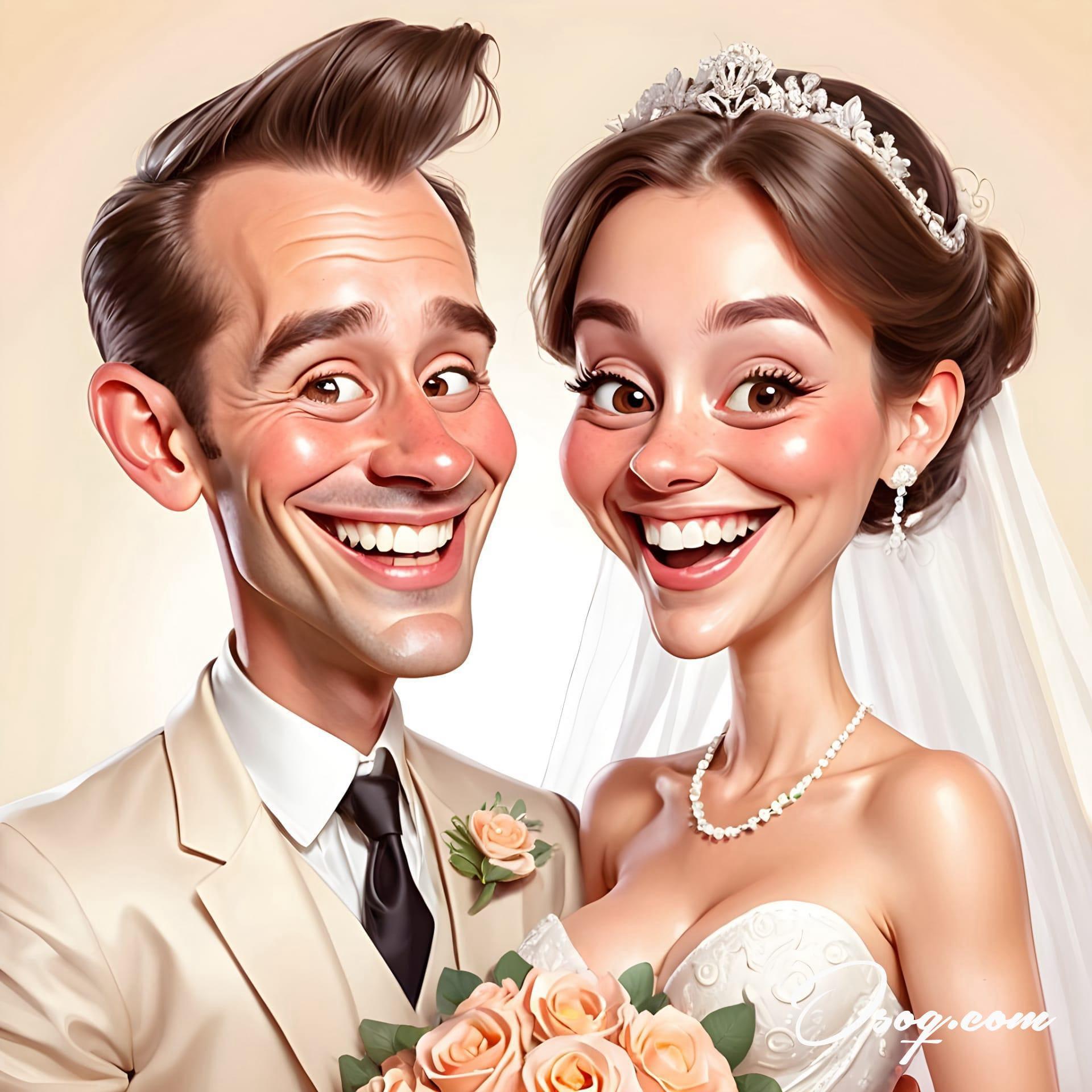 Bride groom caricature 20