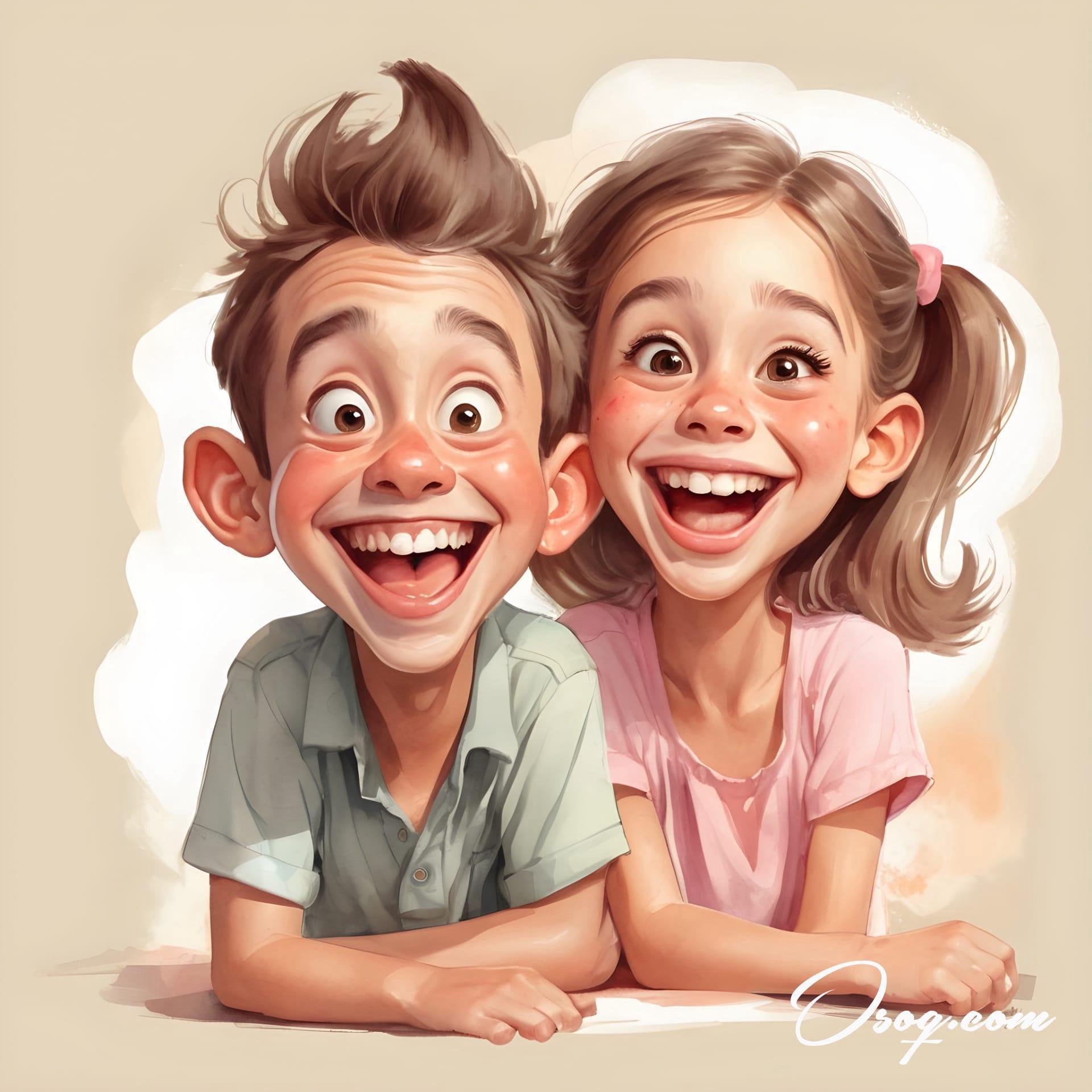 Brother sister caricature 19