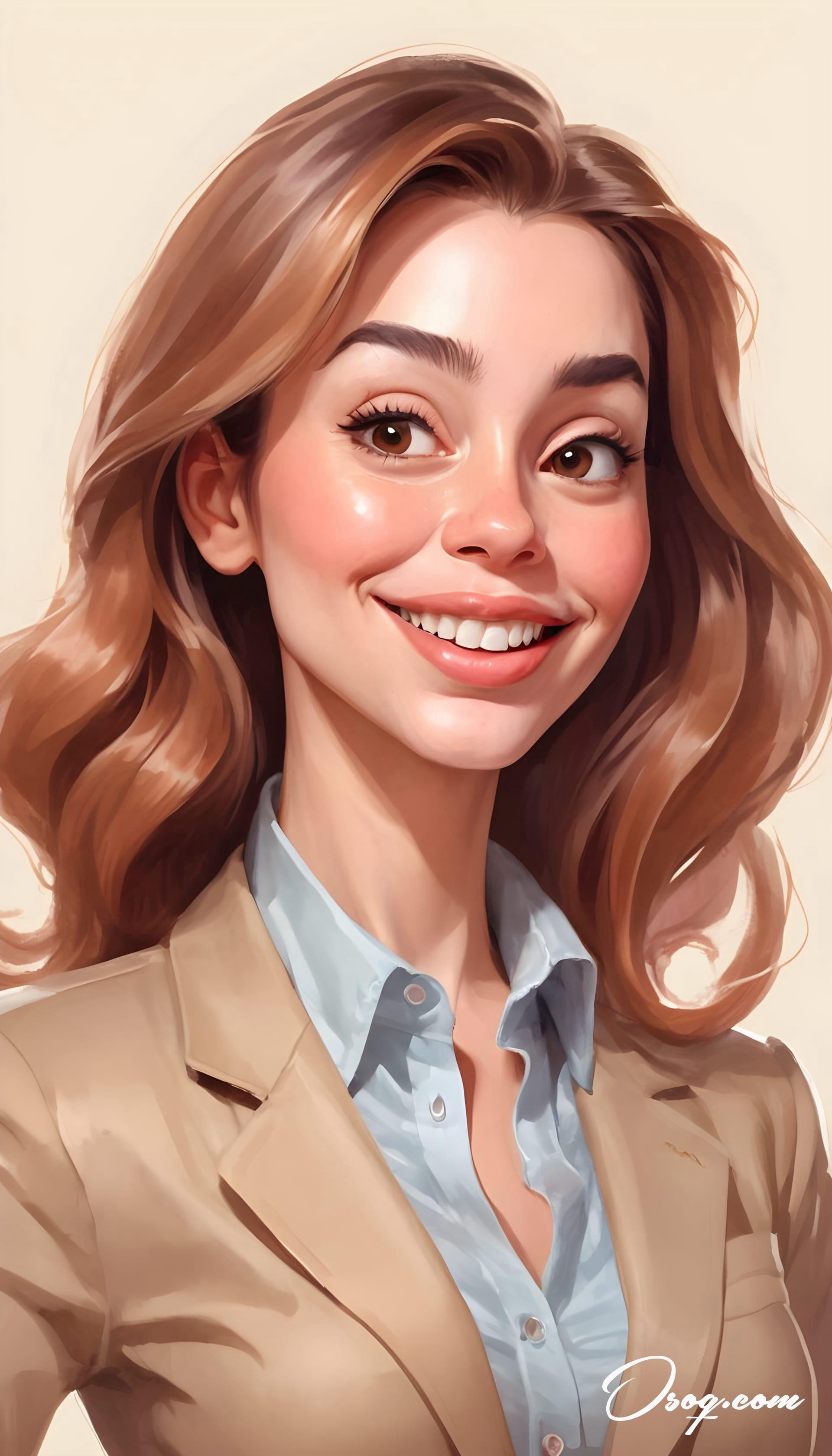 Business woman caricature 01