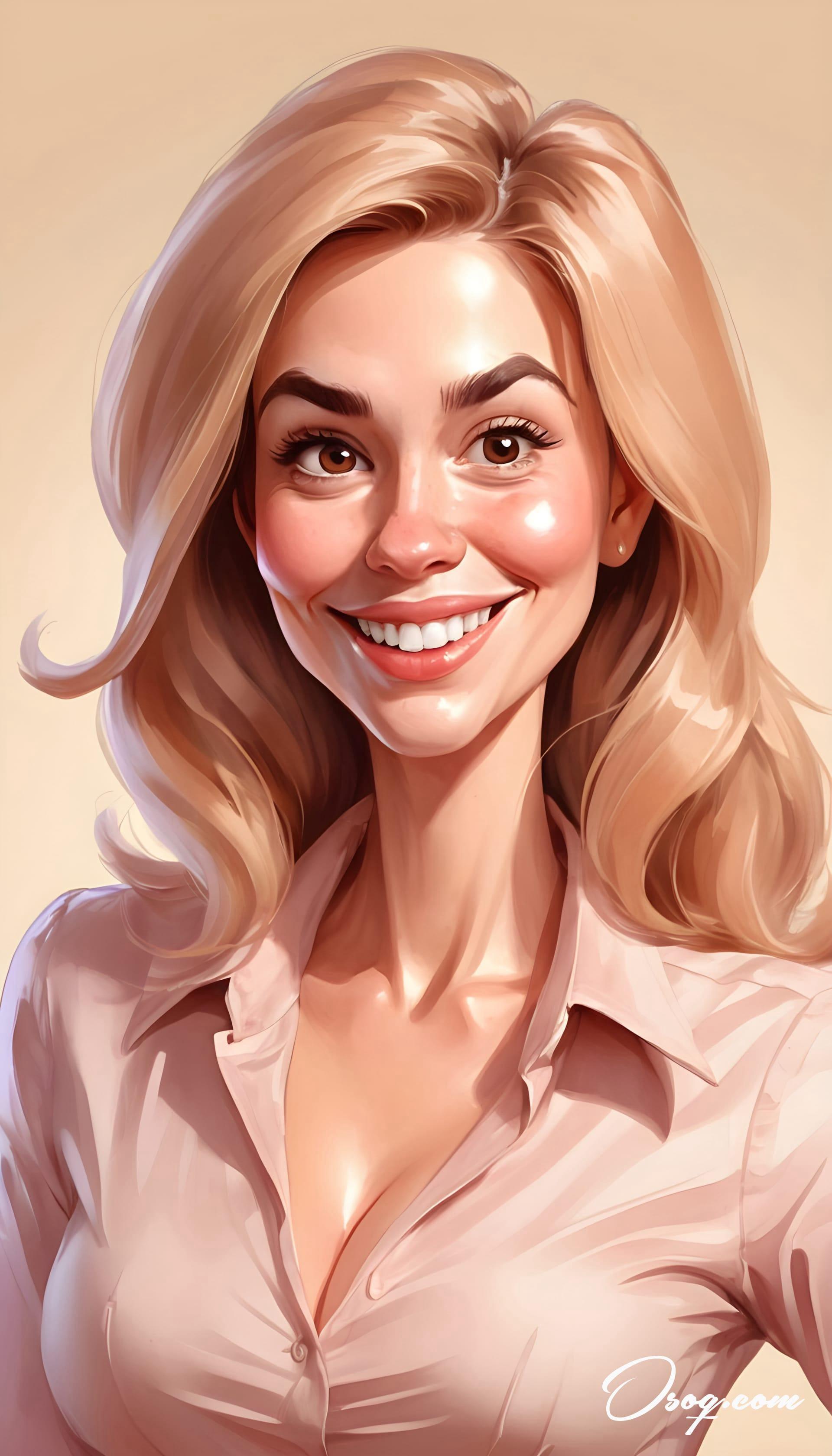 Business woman caricature 02