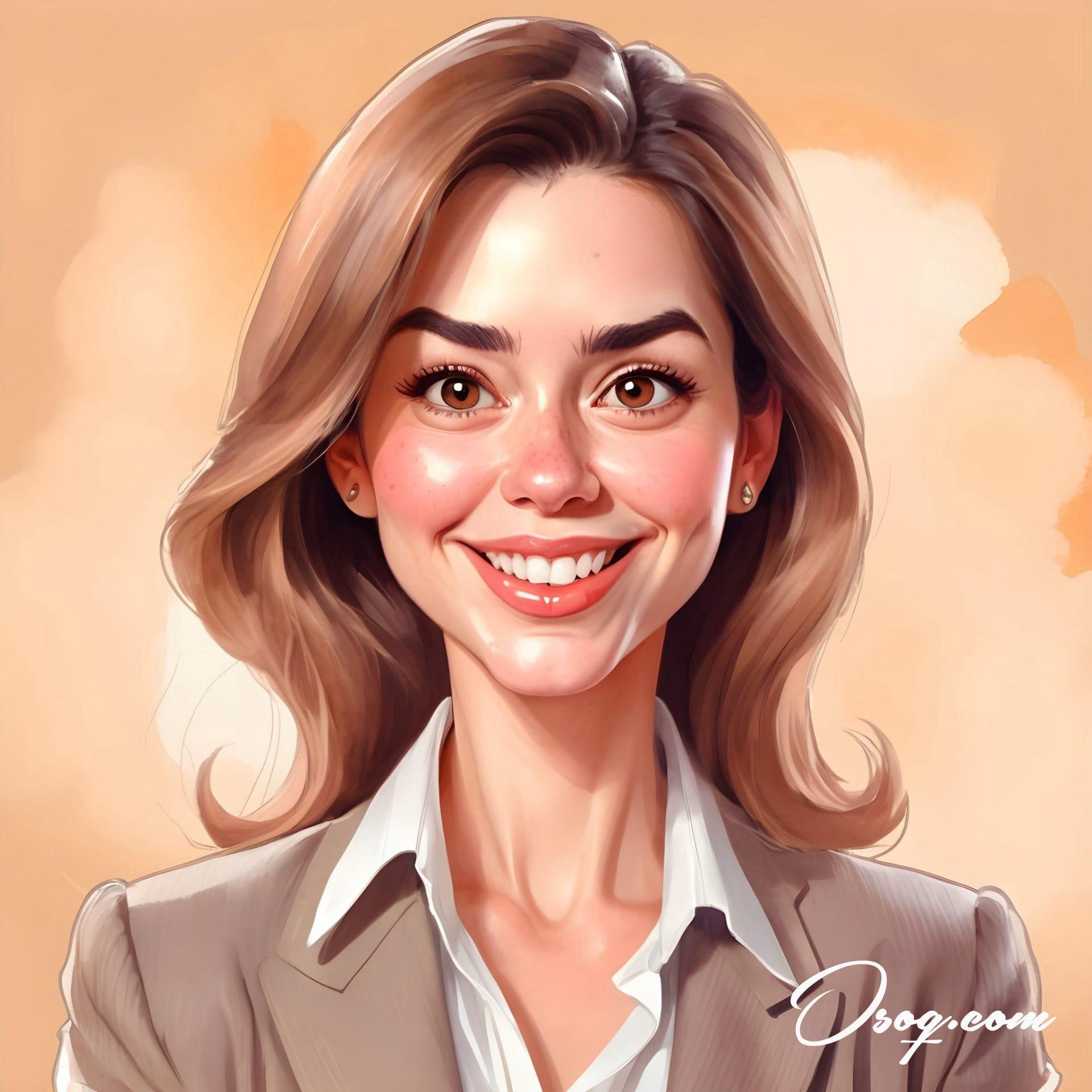 Business woman caricature 04