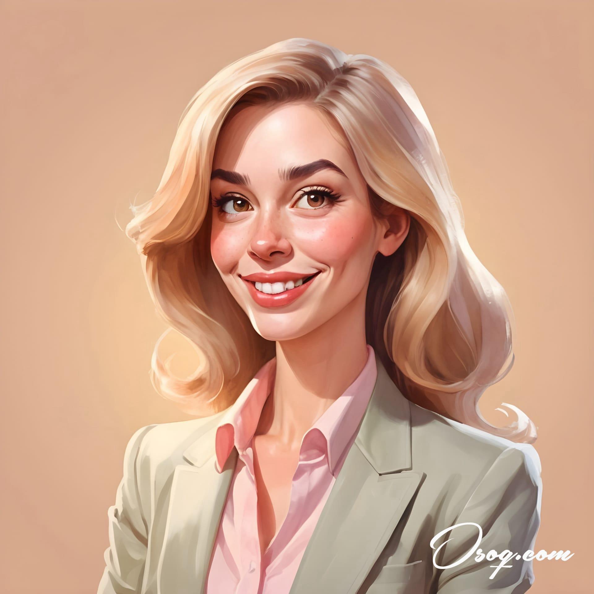 Business woman caricature 05