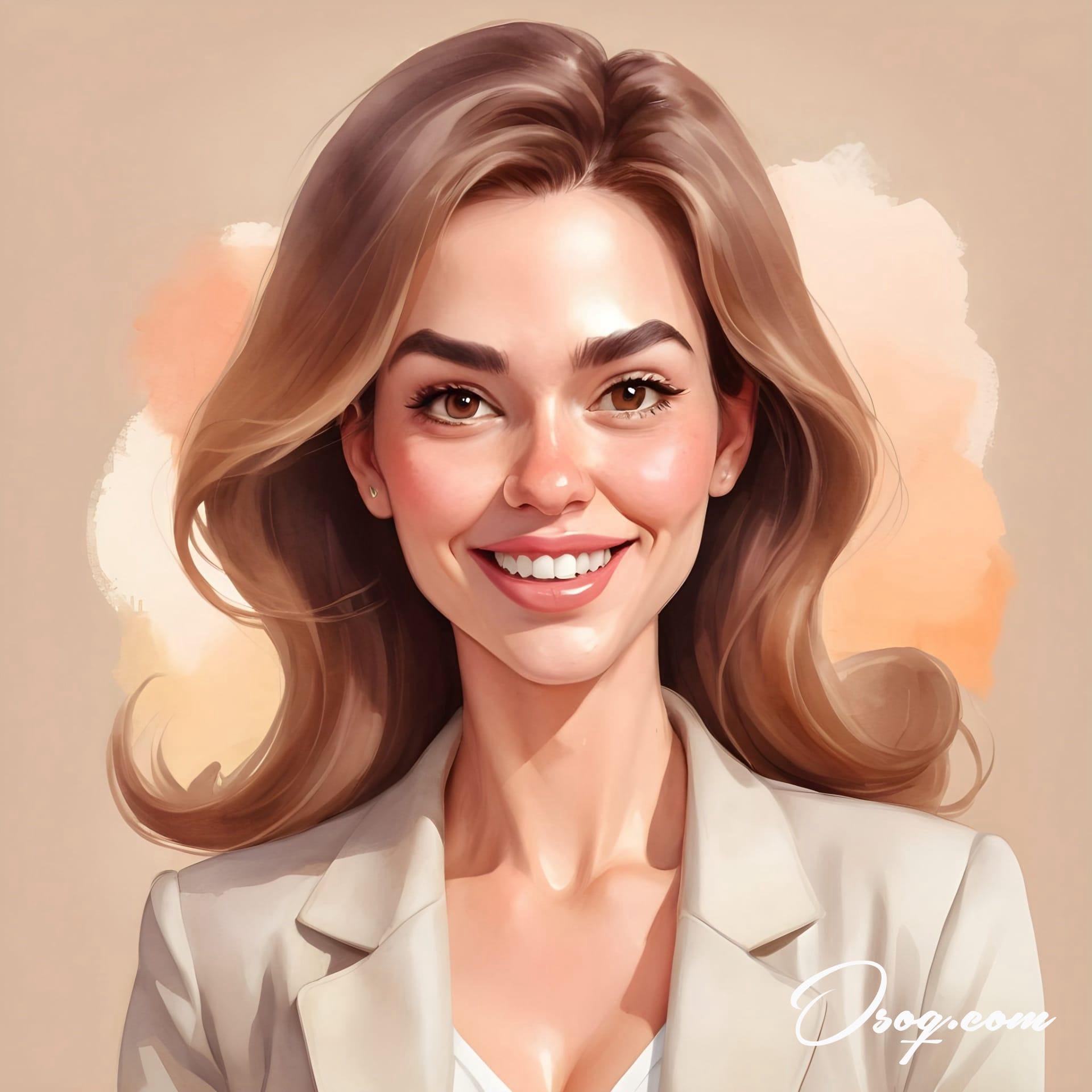 Business woman caricature 06