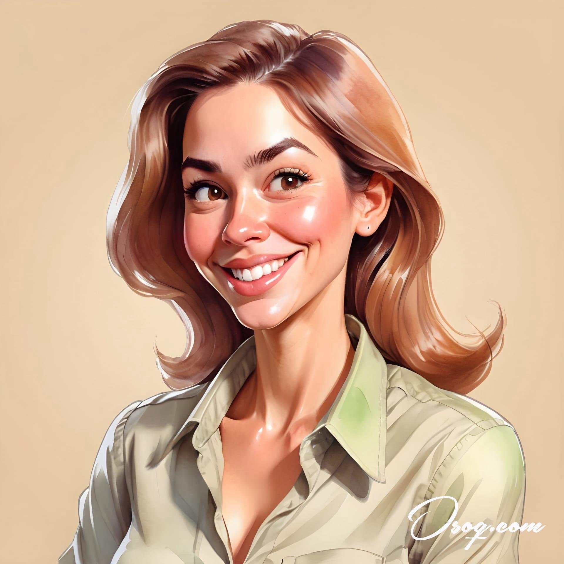 Business woman caricature 07