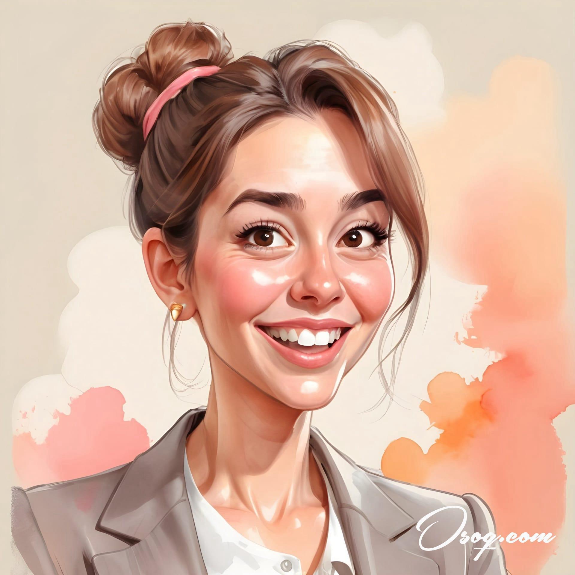 Business woman caricature 14