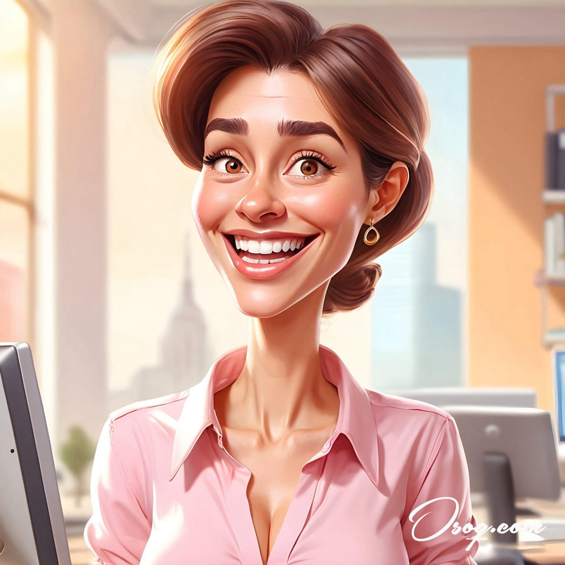 Business woman caricature 15