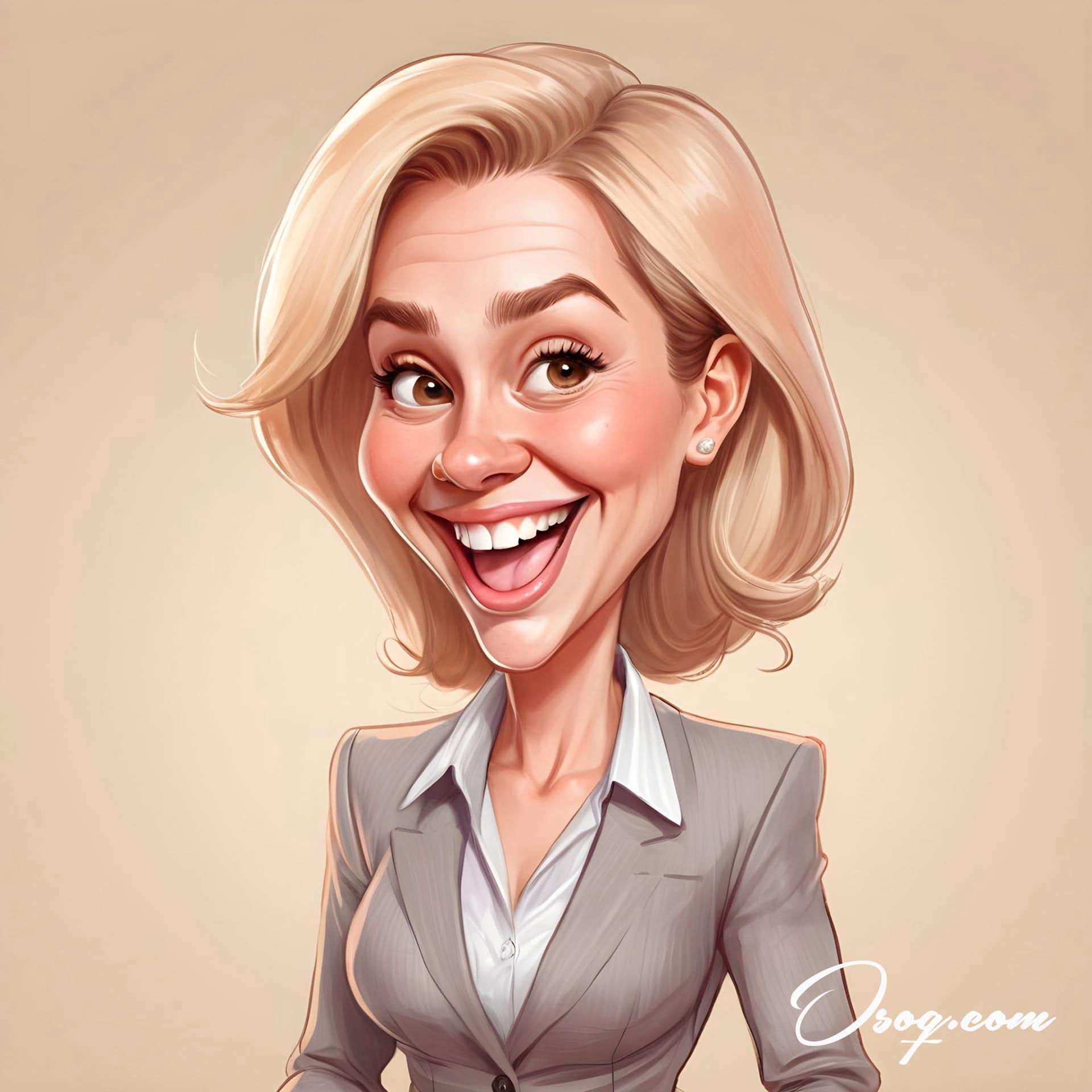 Business woman caricature 16