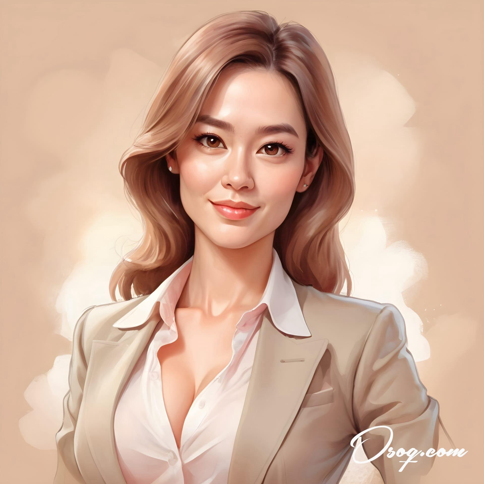 Business woman caricature 17