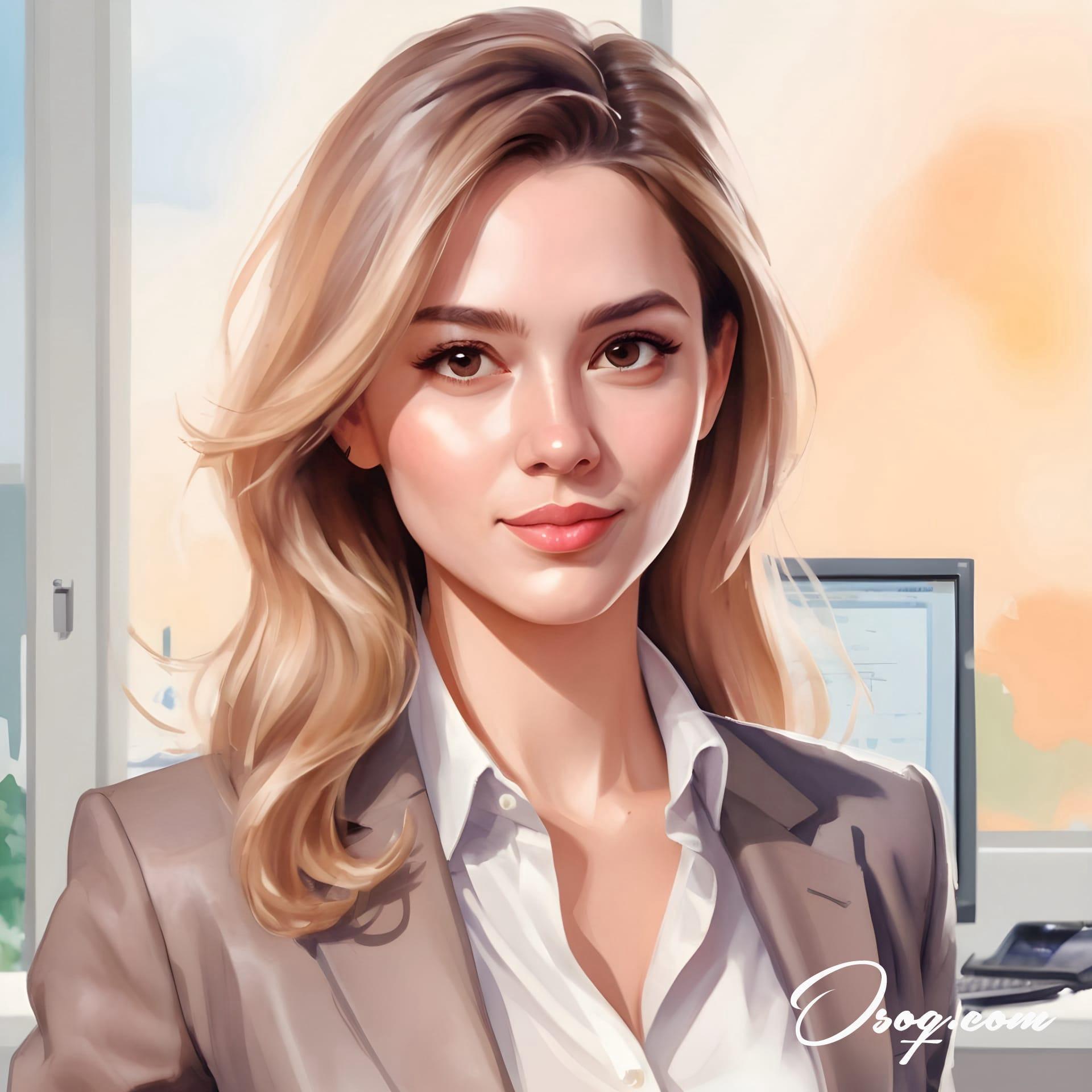 Business woman caricature 18