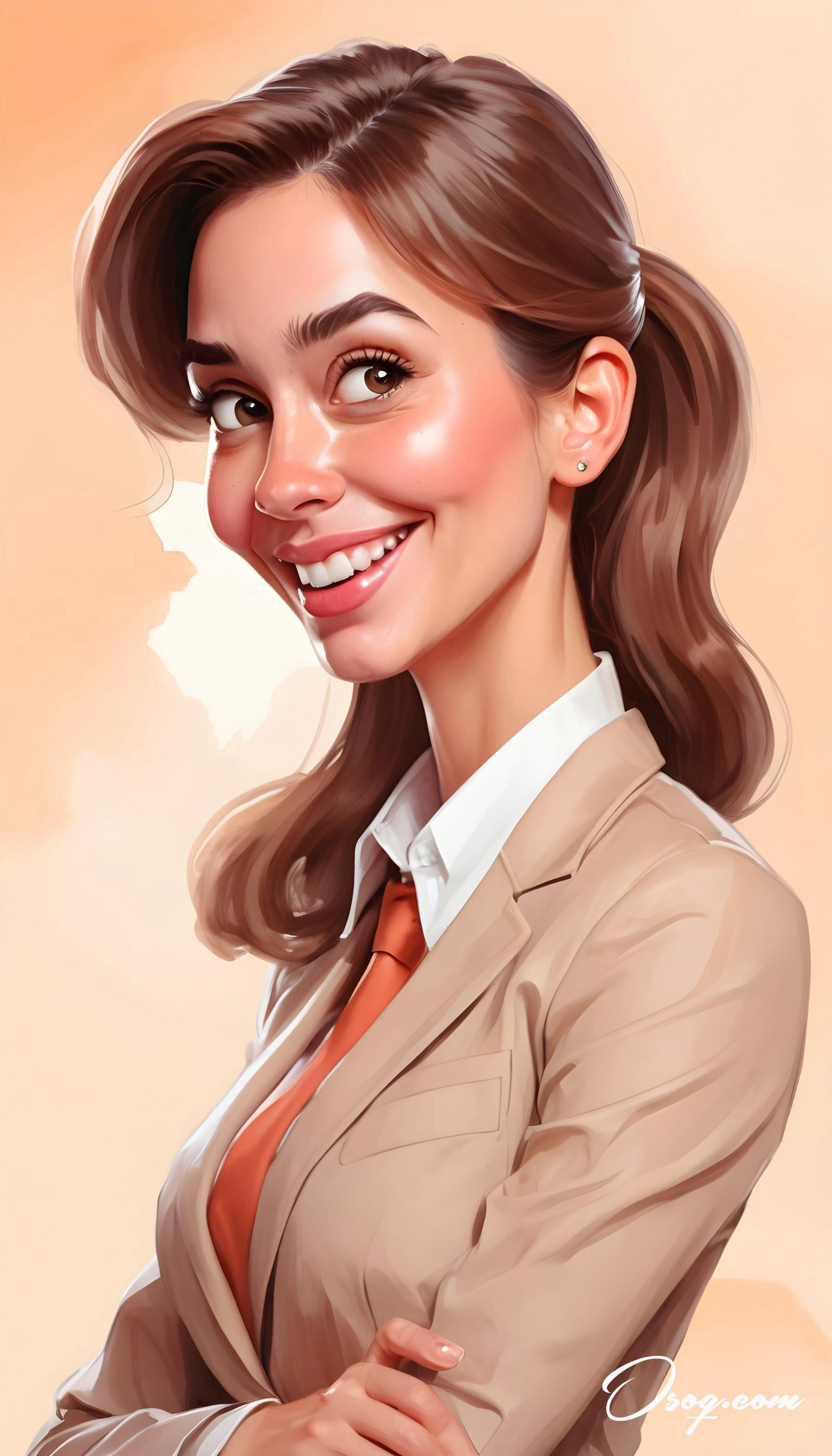 Business woman caricature 20