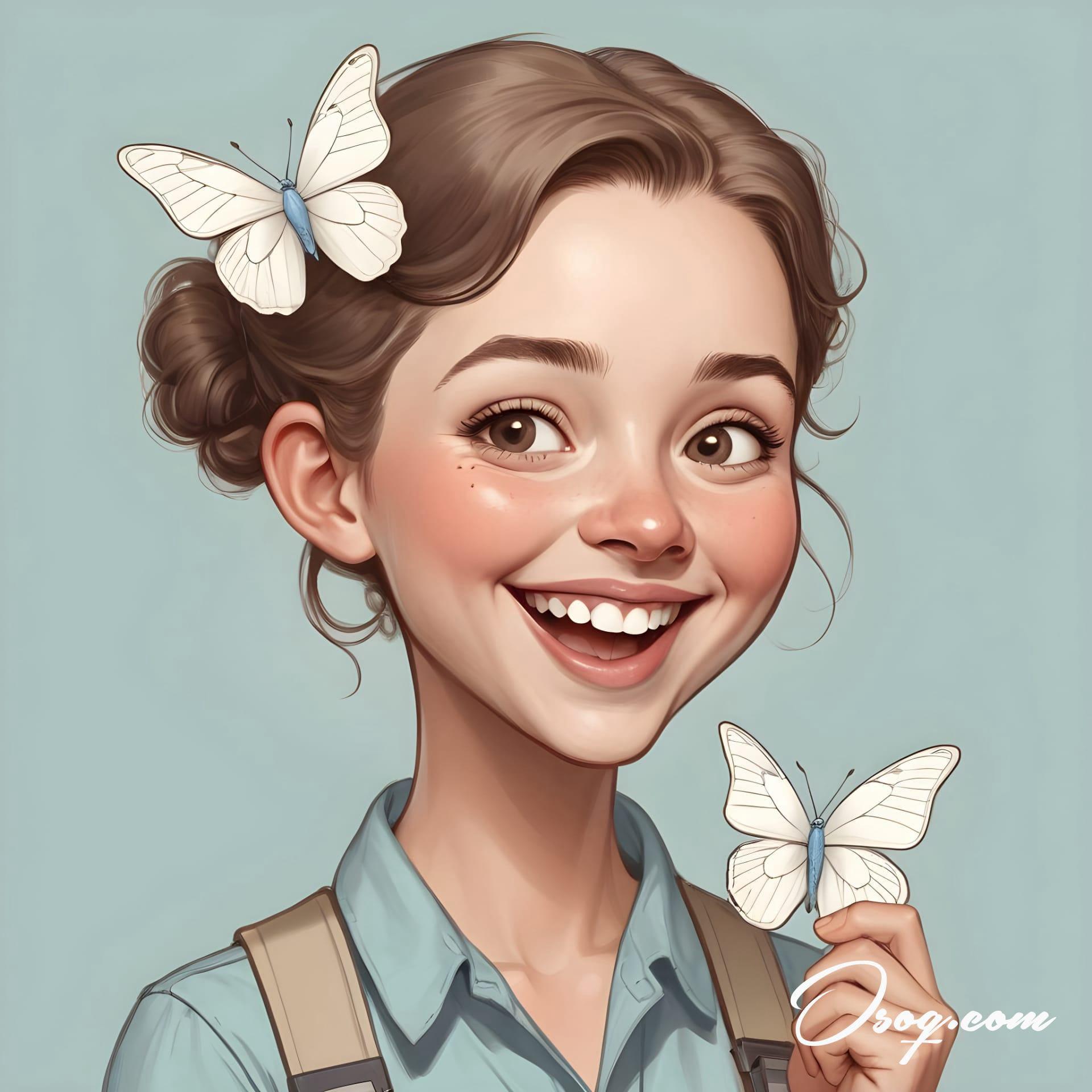 Butterfly caricature 05