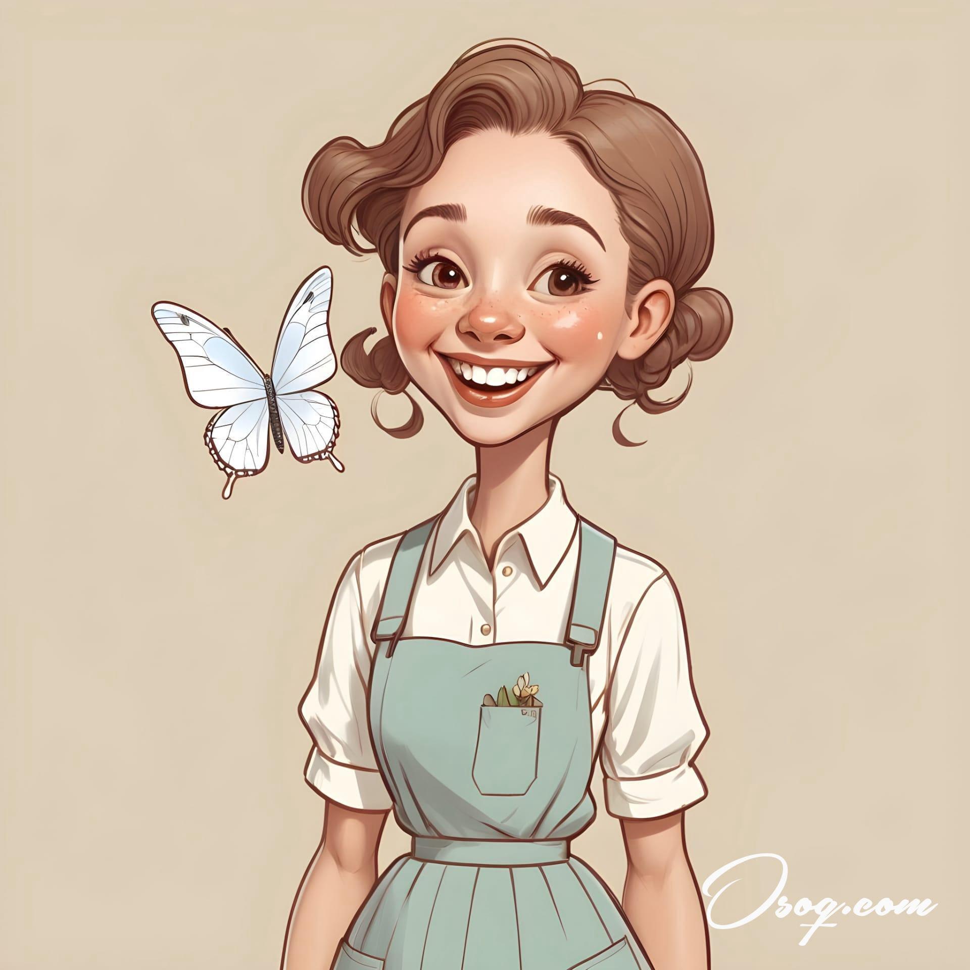 Butterfly caricature 07