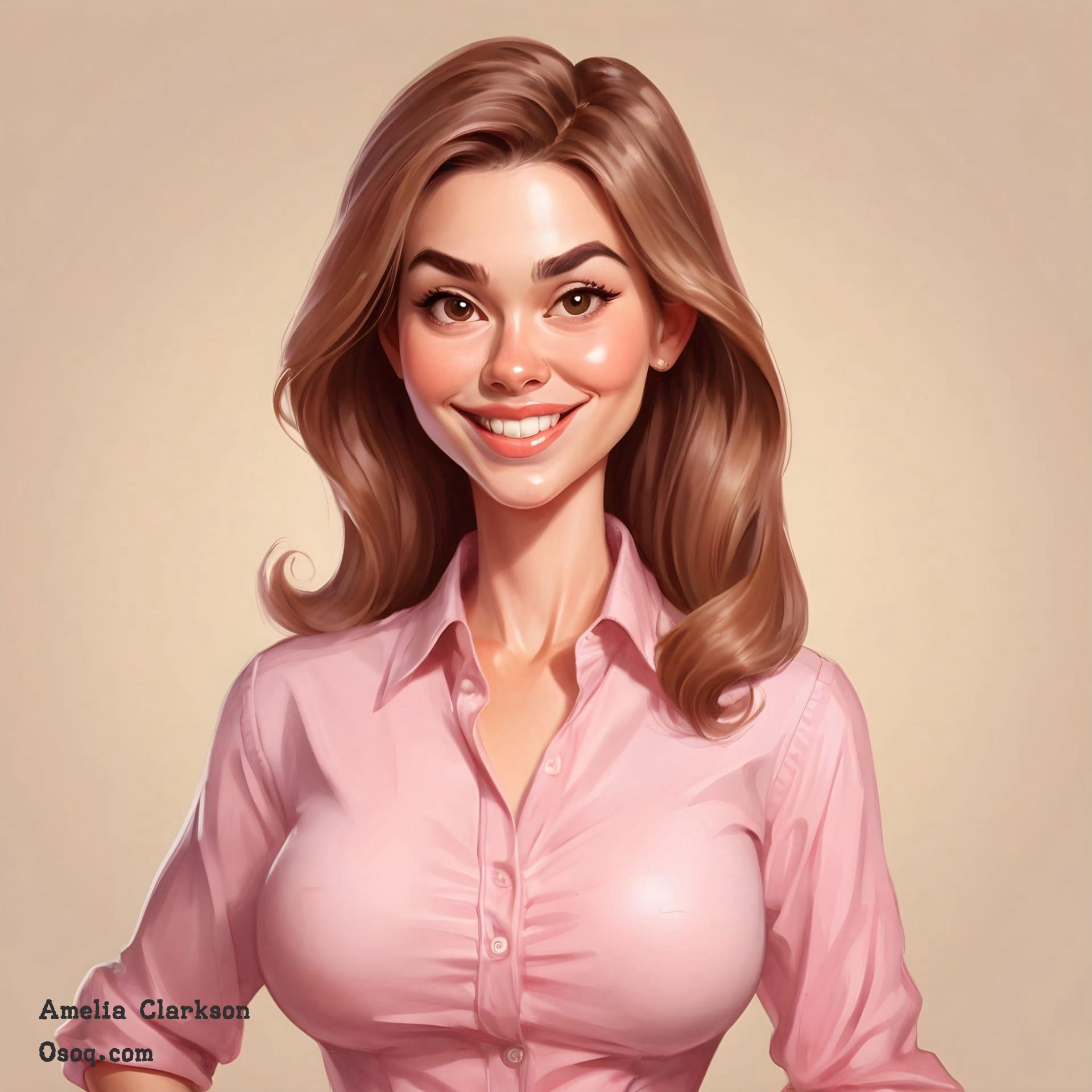 Caricature business woman 19