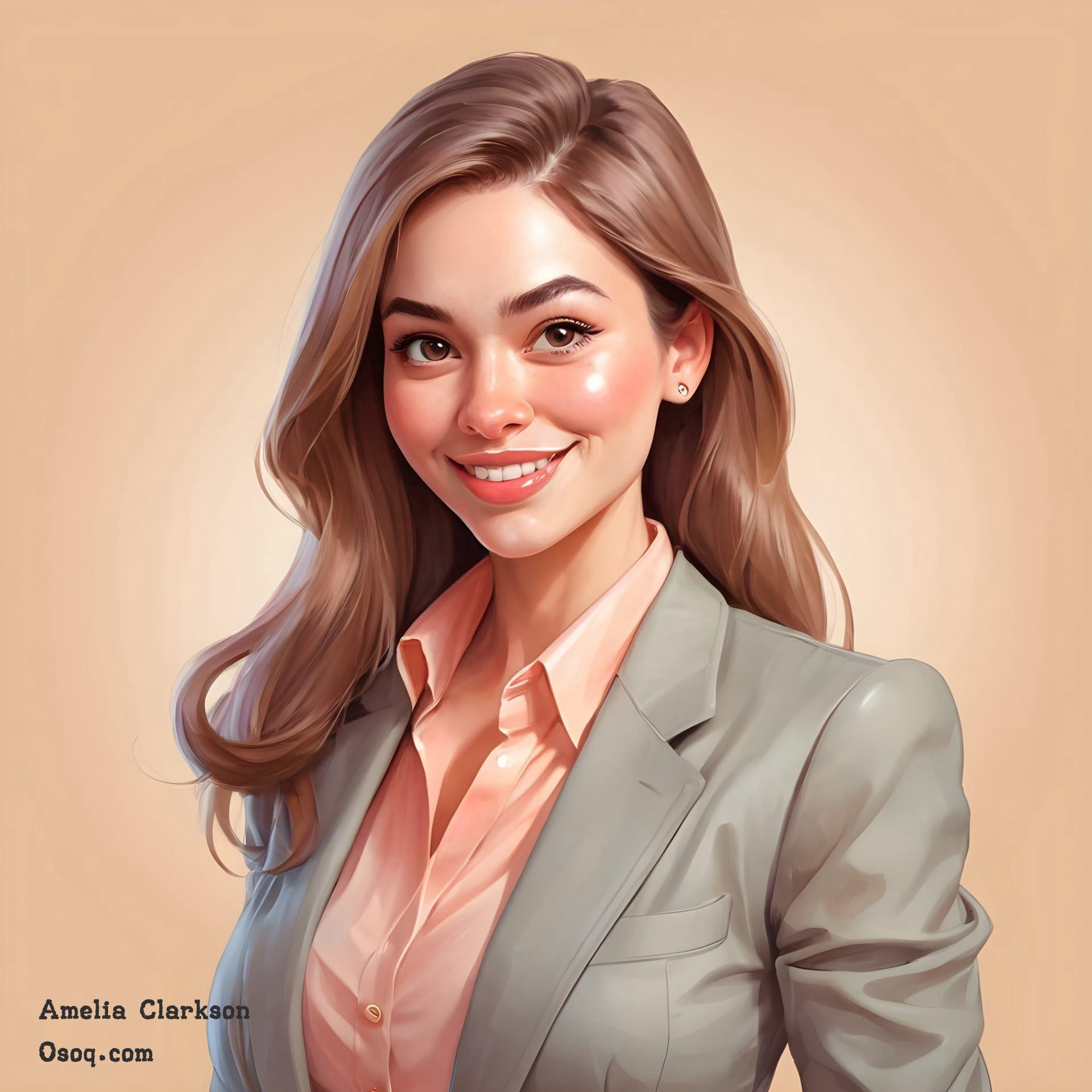 Caricature business woman 20