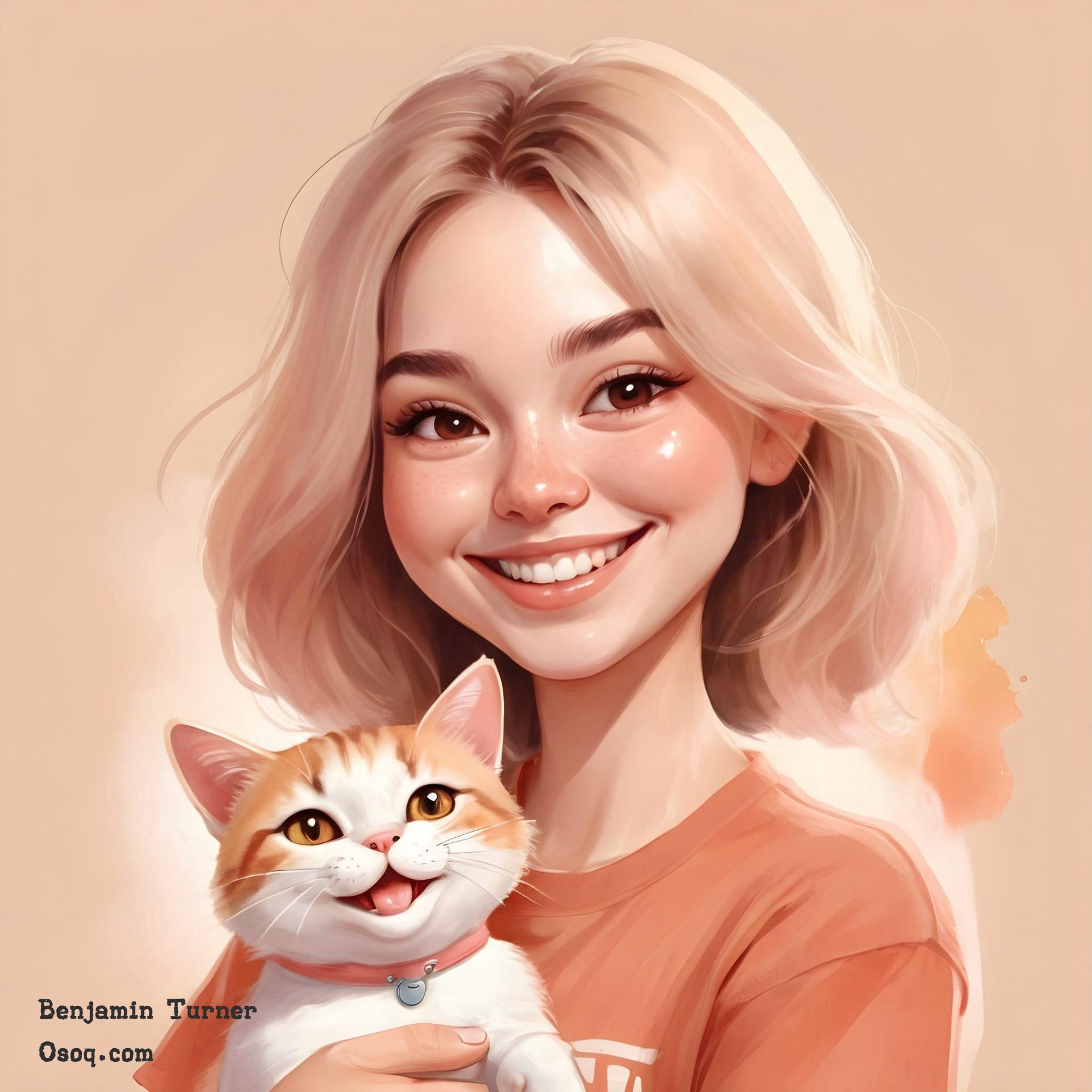 Caricature cat 16