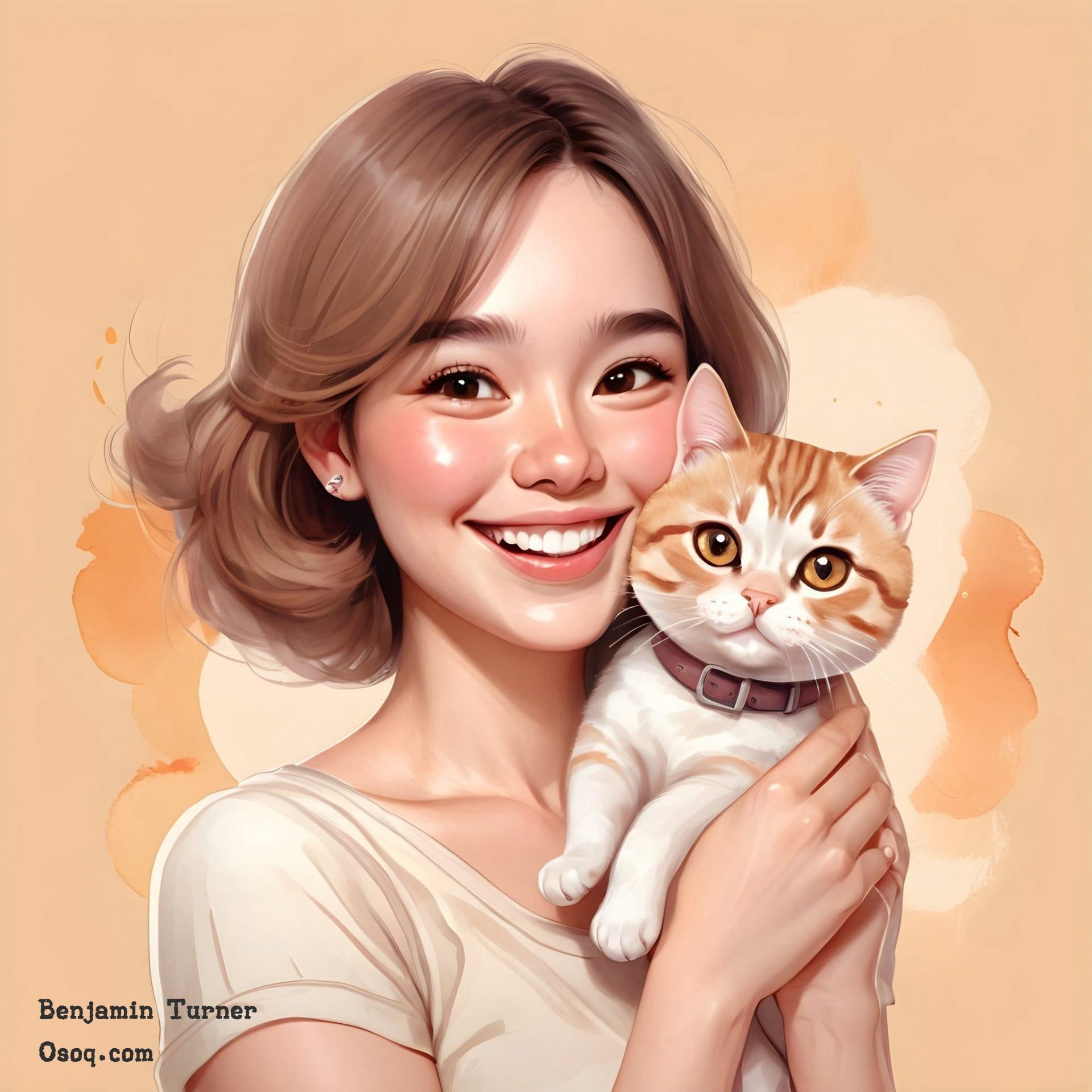 Caricature cat 17