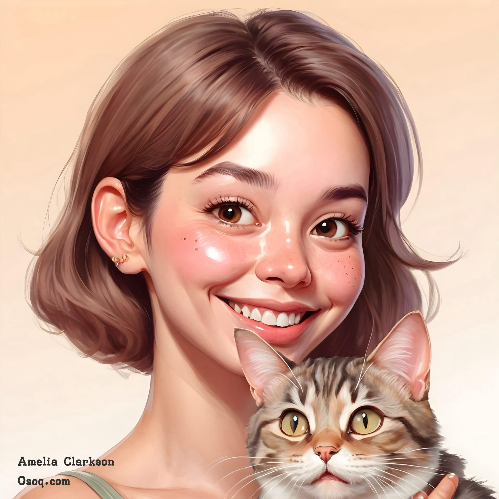 Caricature cat 18