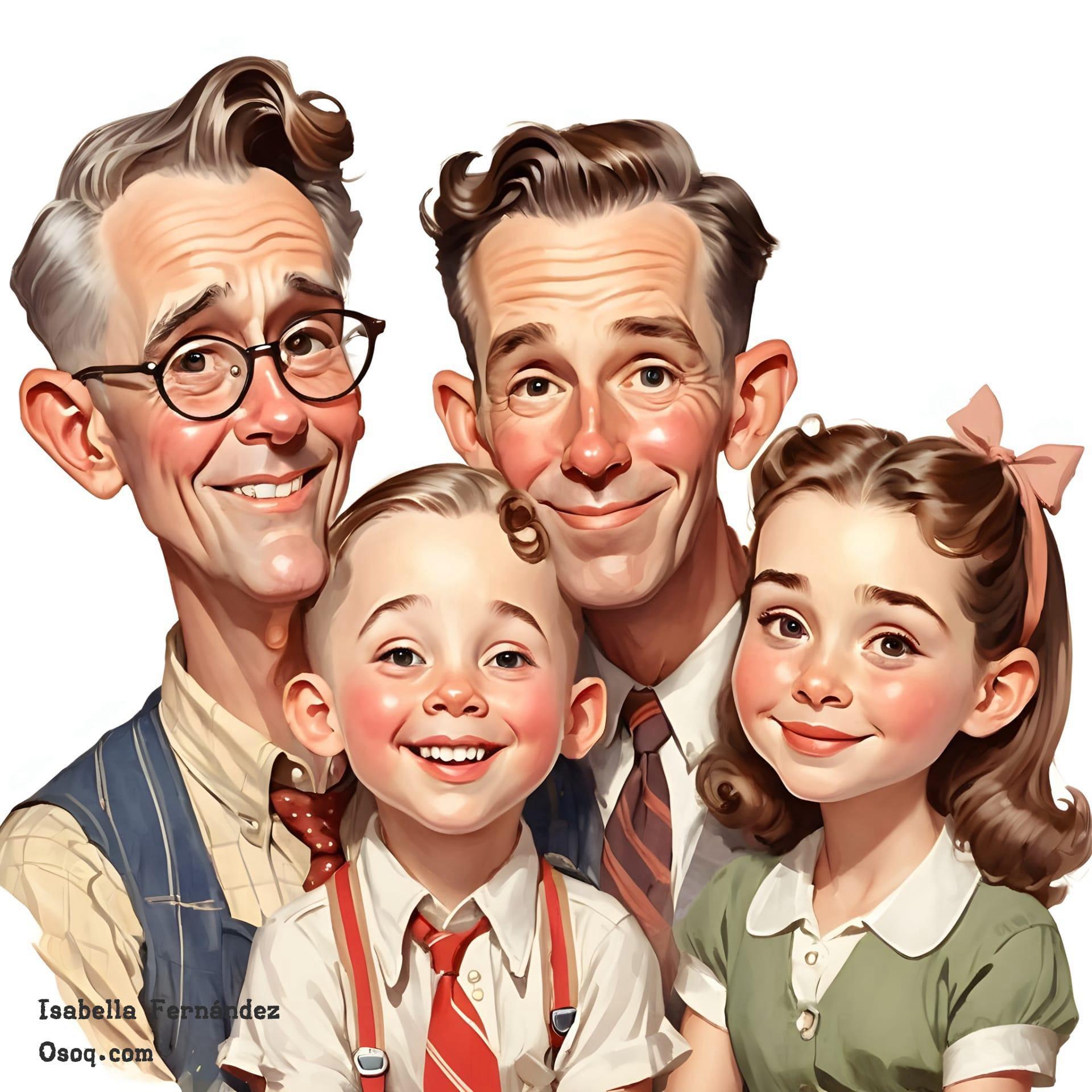 Caricature Family Portrait | osoq.com