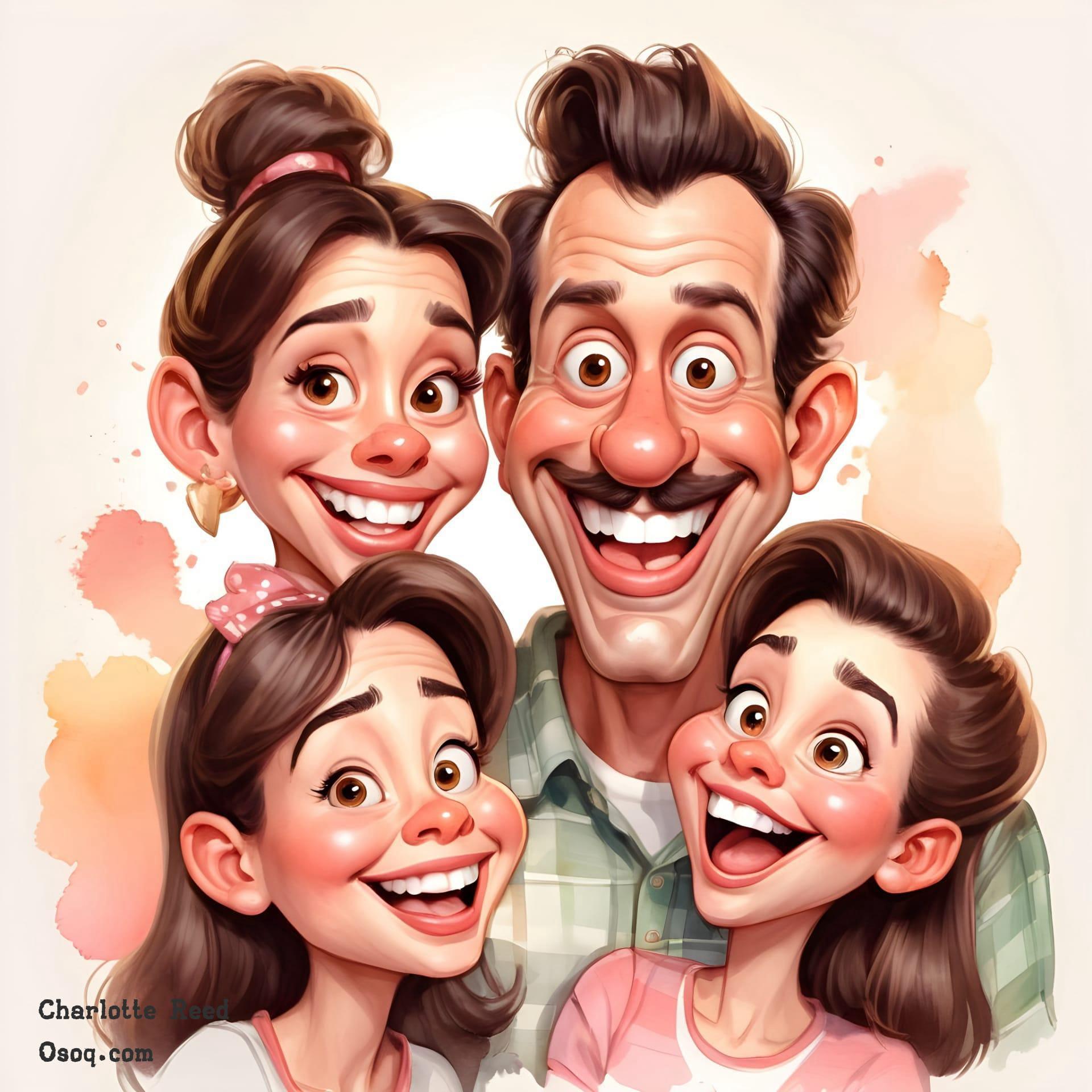 Caricature Family Portrait | osoq.com