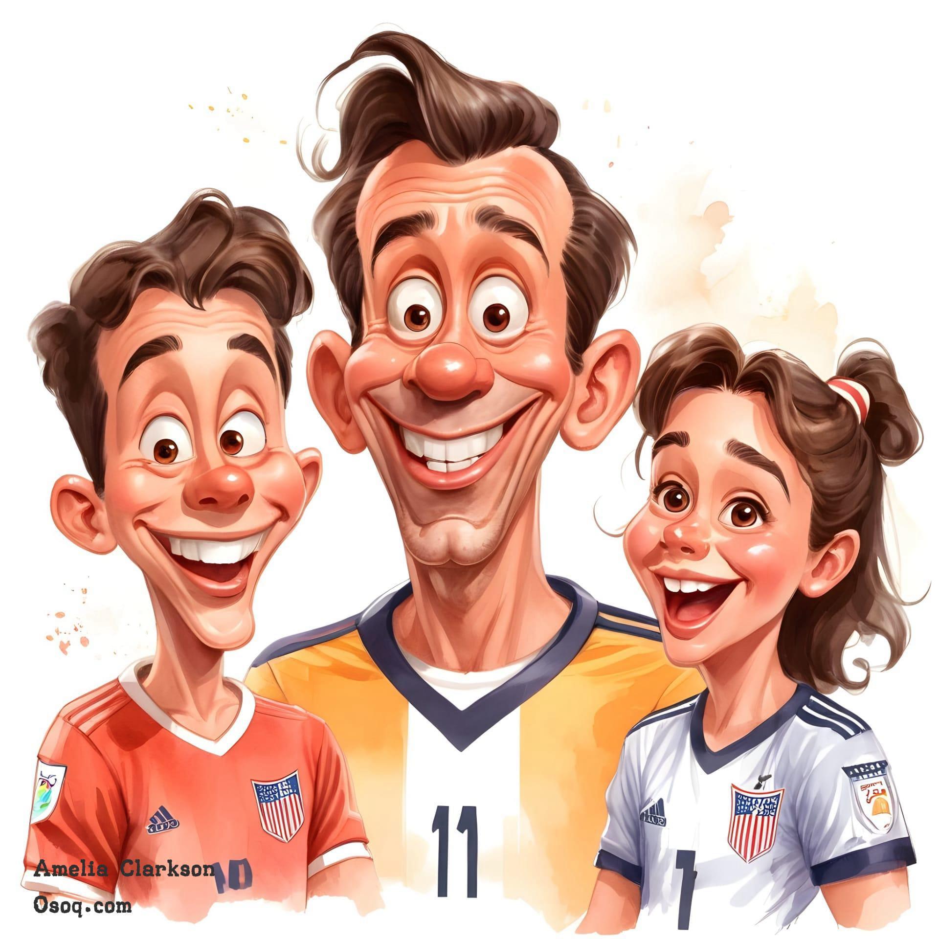 Caricature family portrait 19