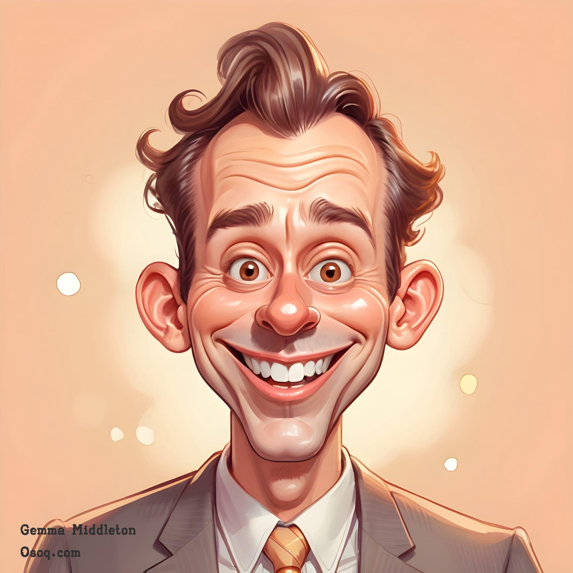 Caricature of a man 01