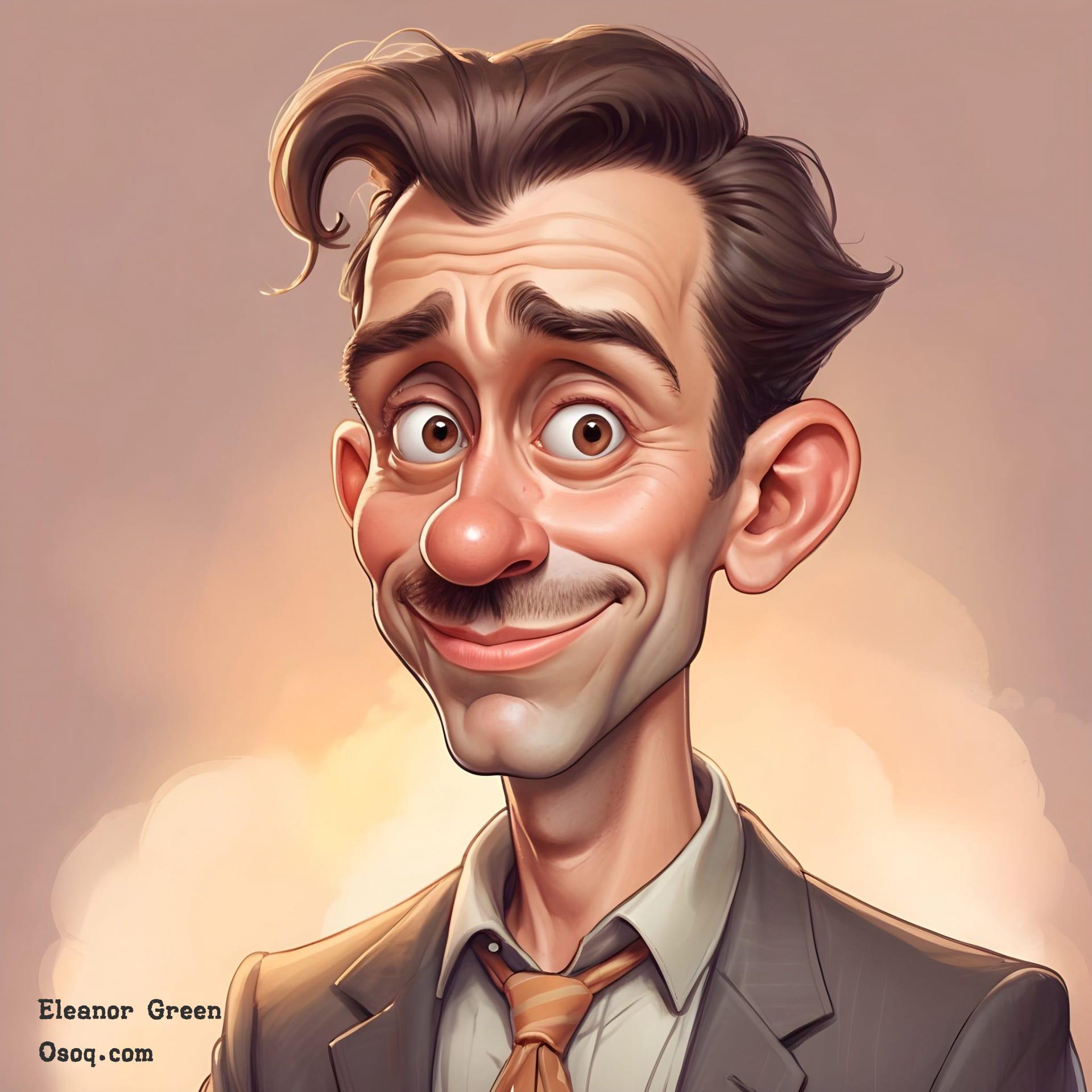 Caricature of a man 04