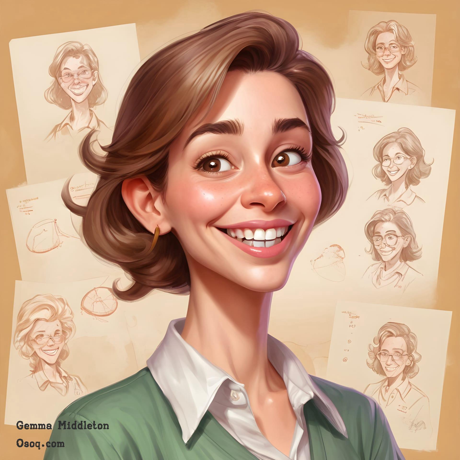 Caricature of a teacher 02