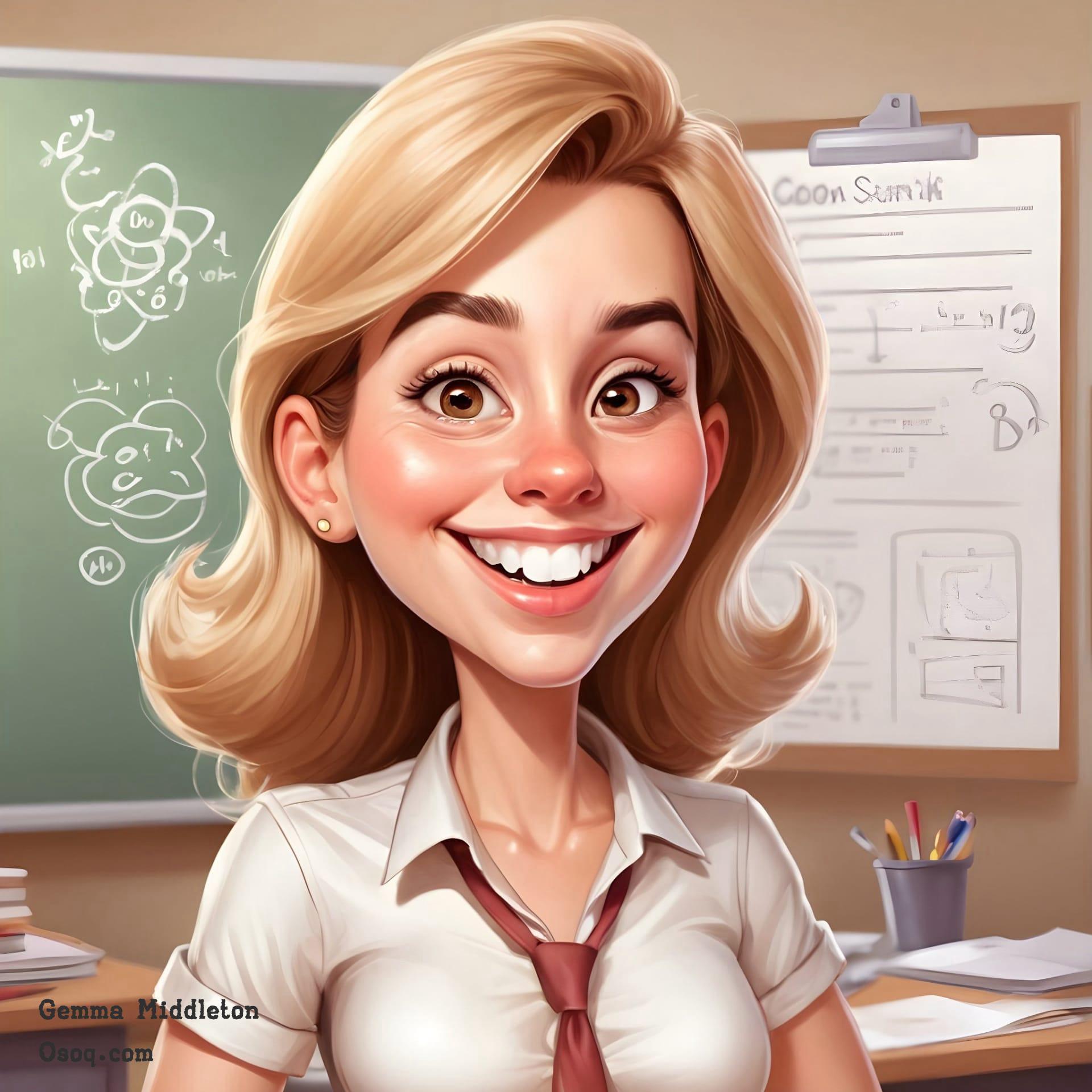 Caricature of a teacher 03