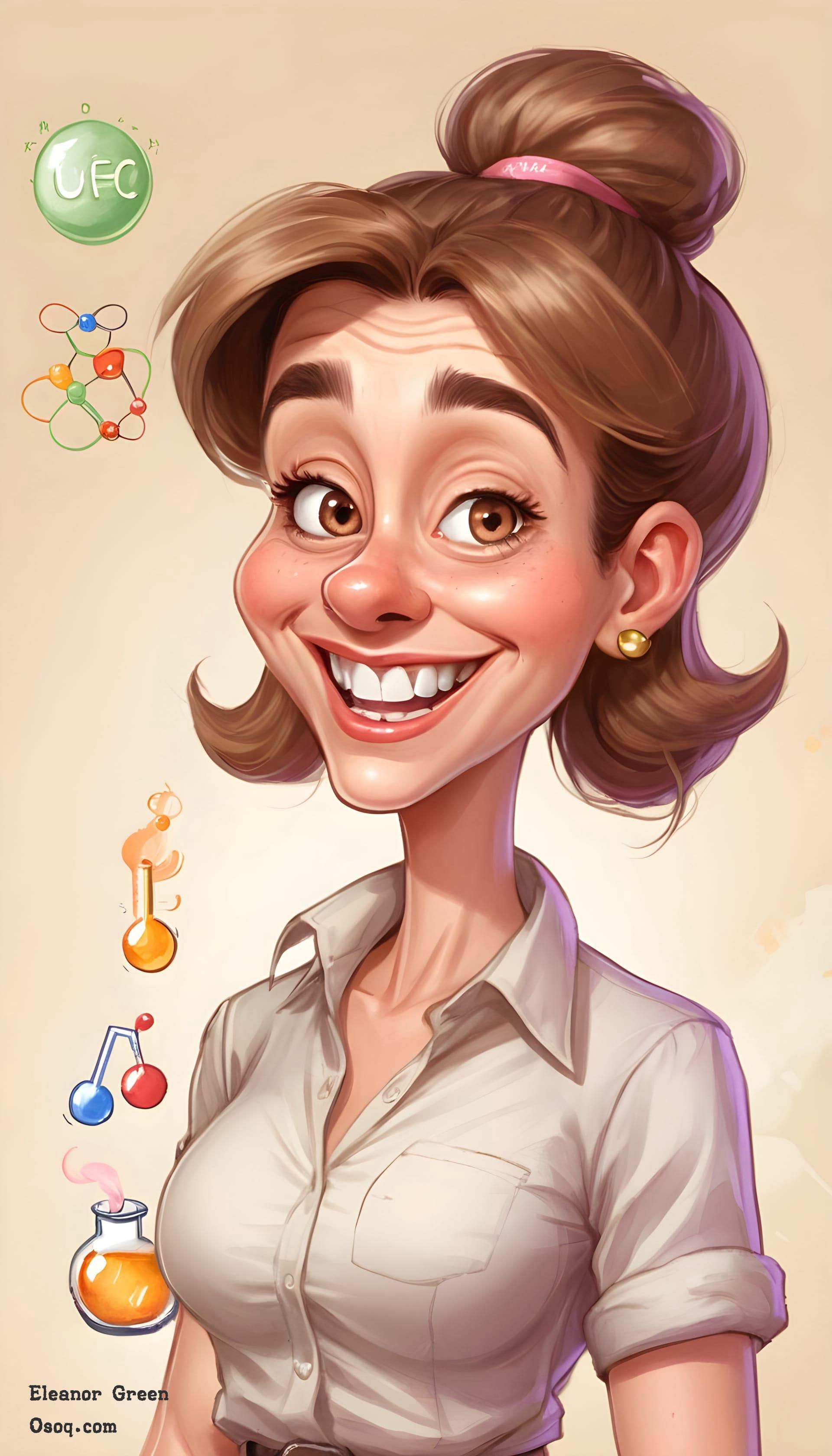 Caricature of a teacher 05