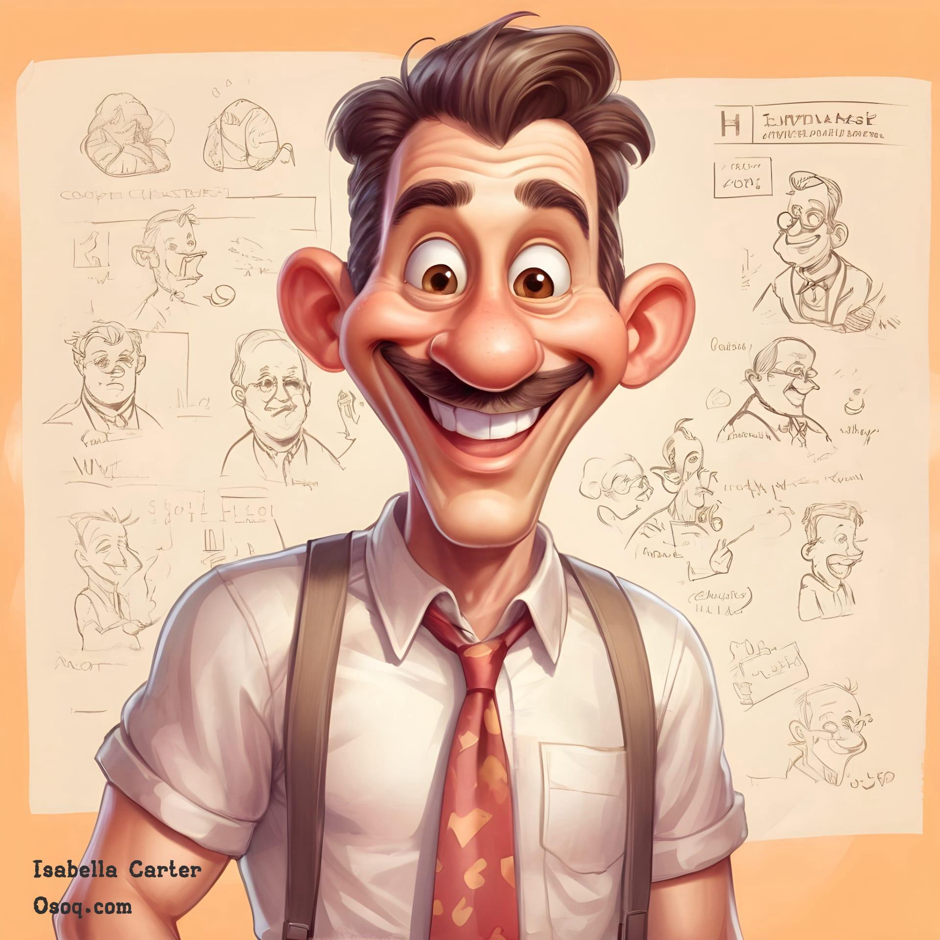 Caricature of a teacher 10